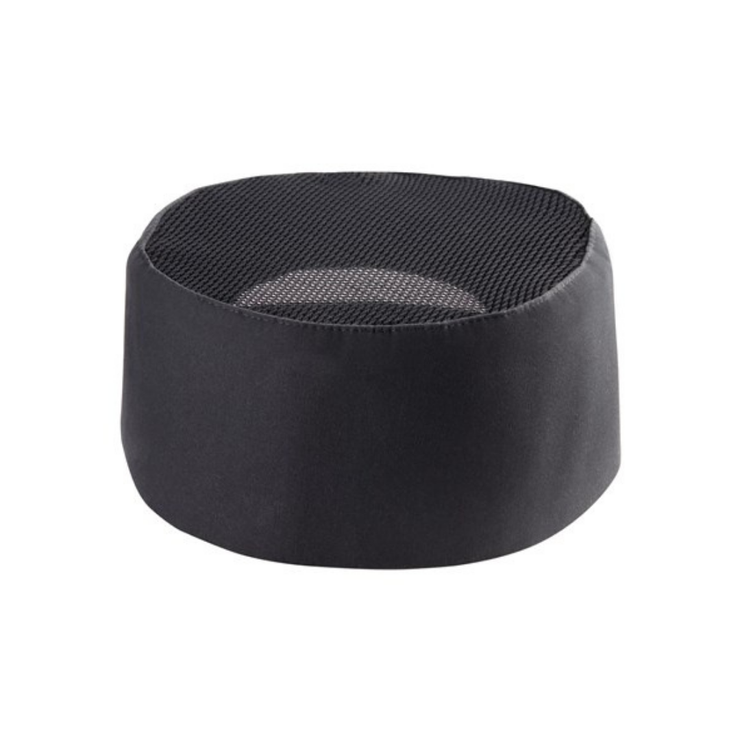 Unisex Chef Mesh Skull Cap Pack of 2 Black