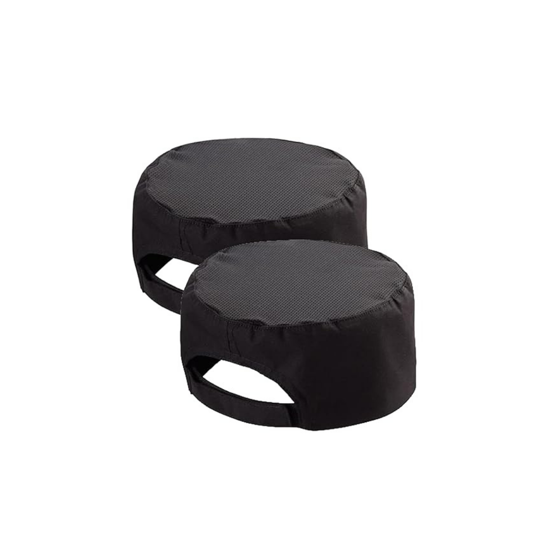 Unisex Chef Mesh Skull Cap Pack of 2 Black