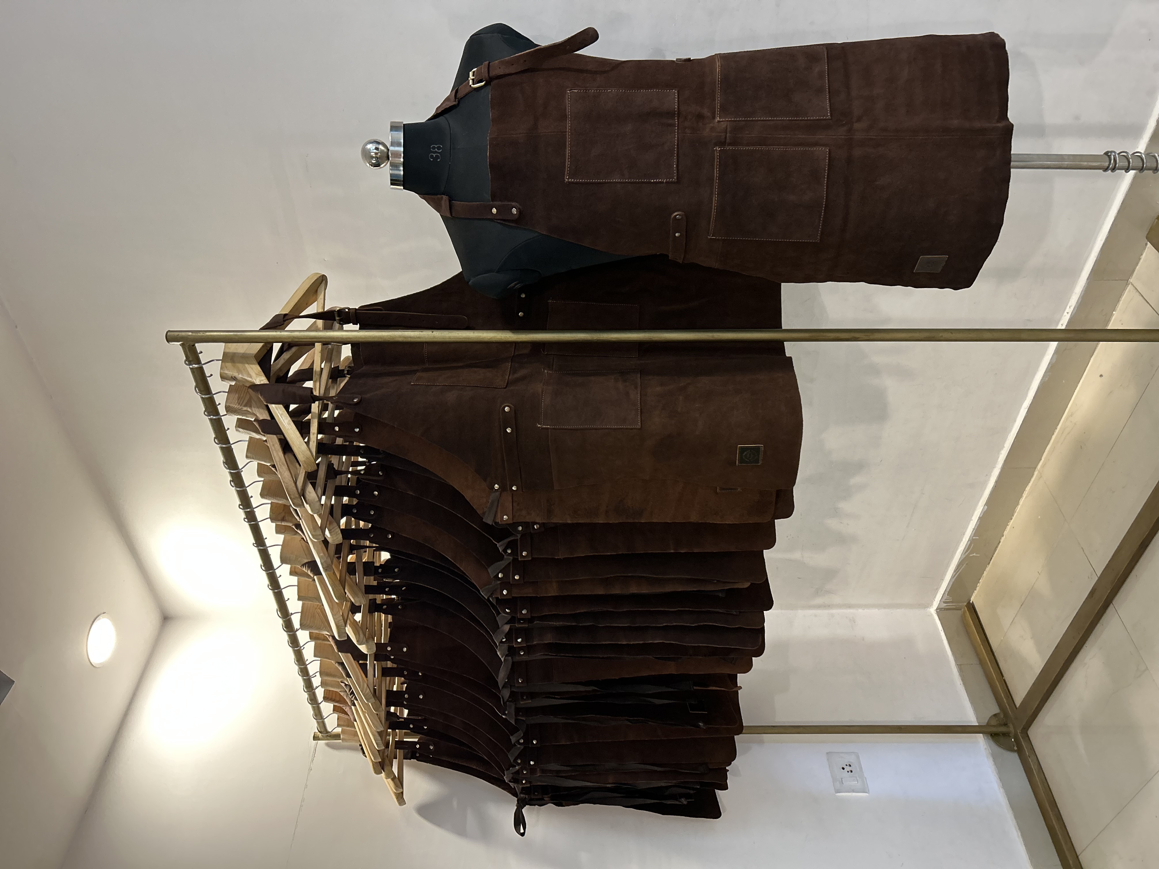 Brown Suede Leather Apron