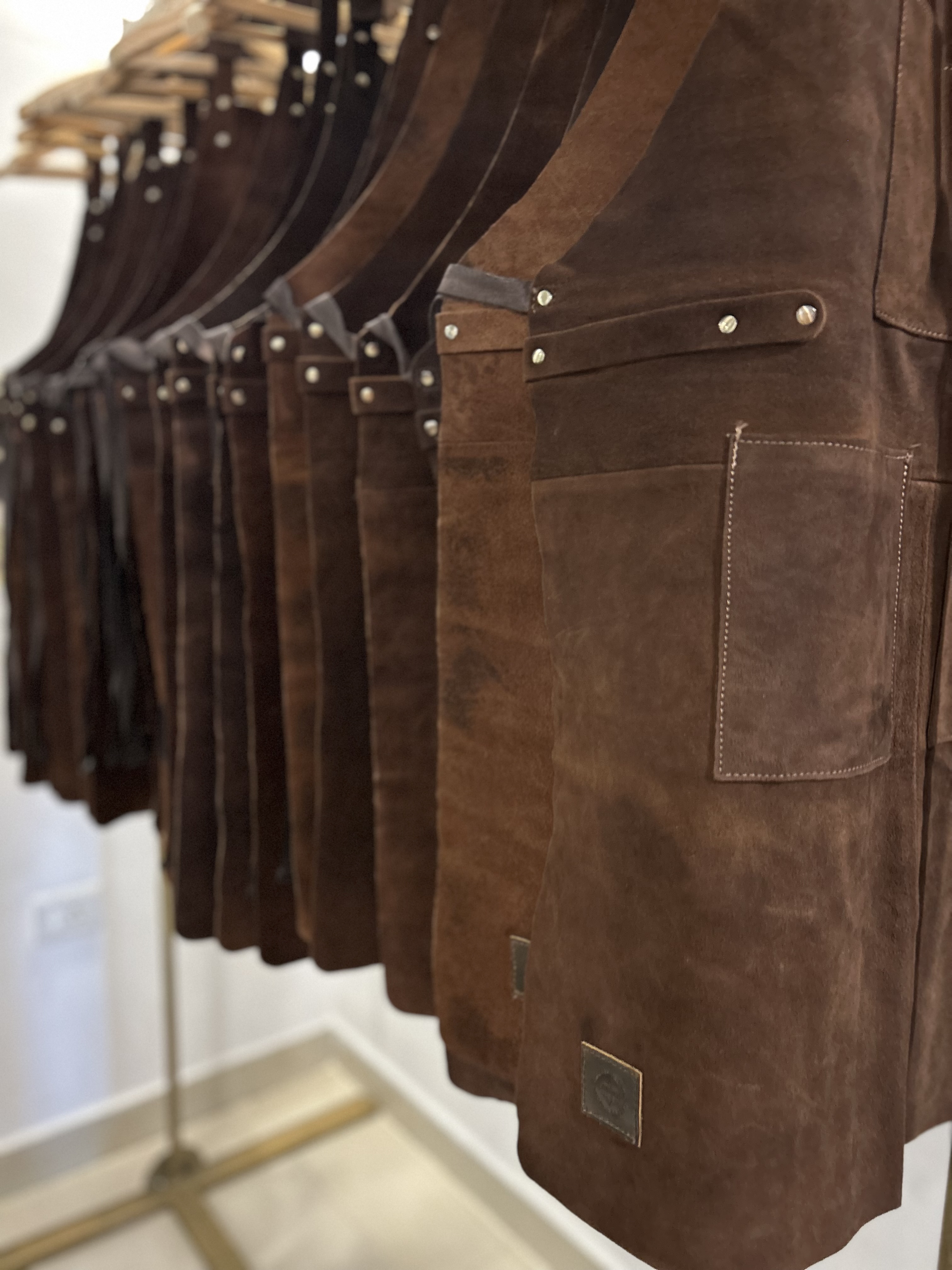 Brown Suede Leather Apron