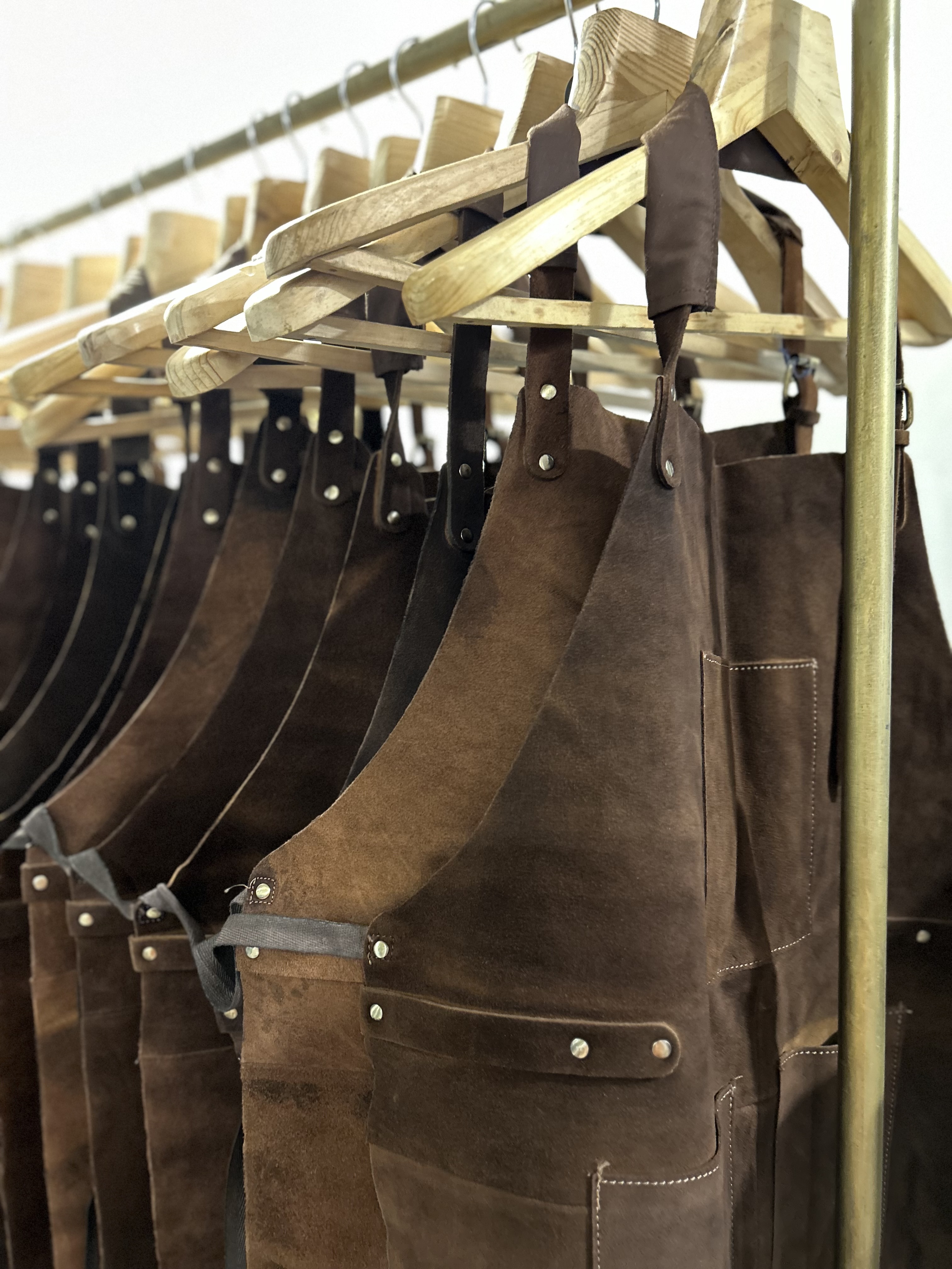 Brown Suede Leather Apron