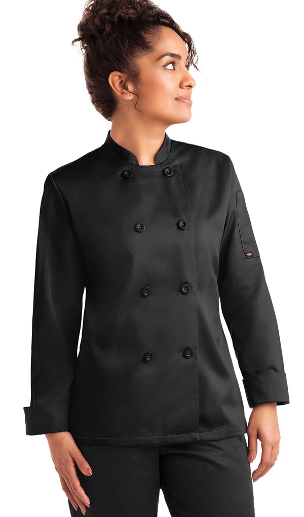Solid Long Sleeve Women's Chef Jacket
