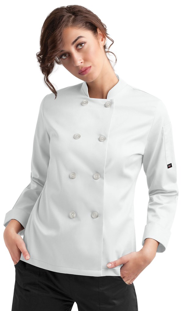Solid Long Sleeve Women's Chef Jacket