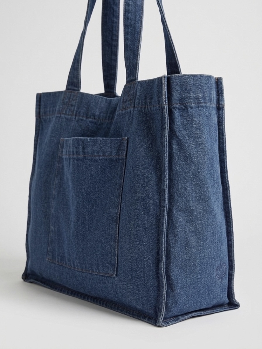 The Executive Denim Utility Tote 