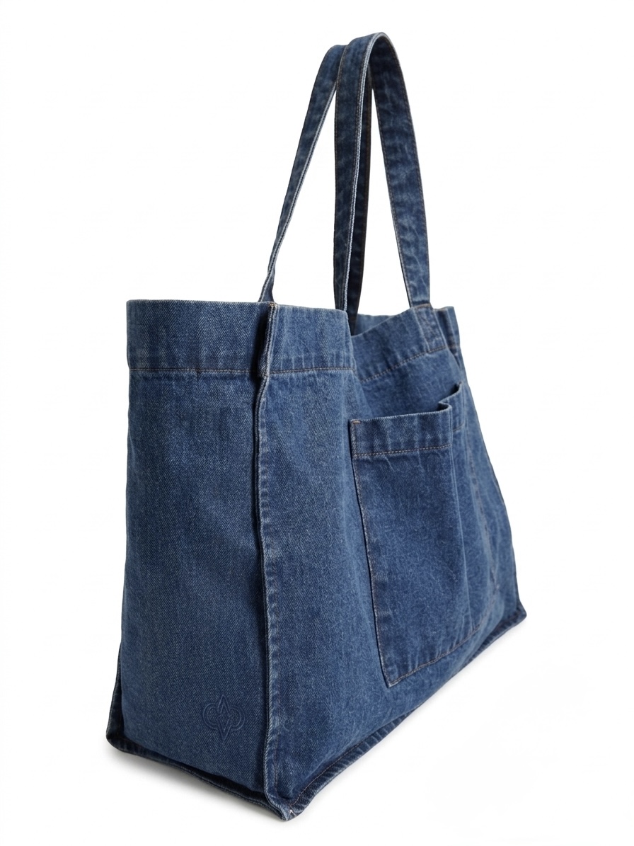 The Executive Denim Utility Tote 