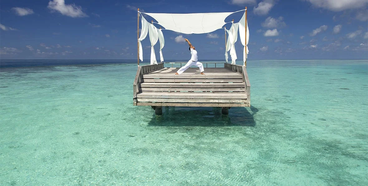Ponton aux Maldives