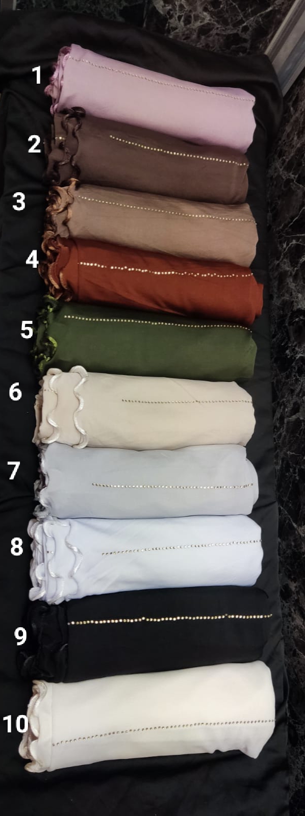 Hijab jersey premium frisse avec strass