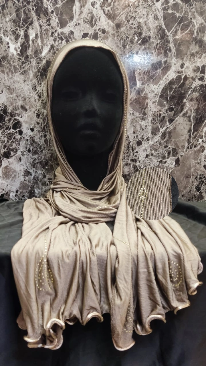 Hijab jersey premium frisse avec strass