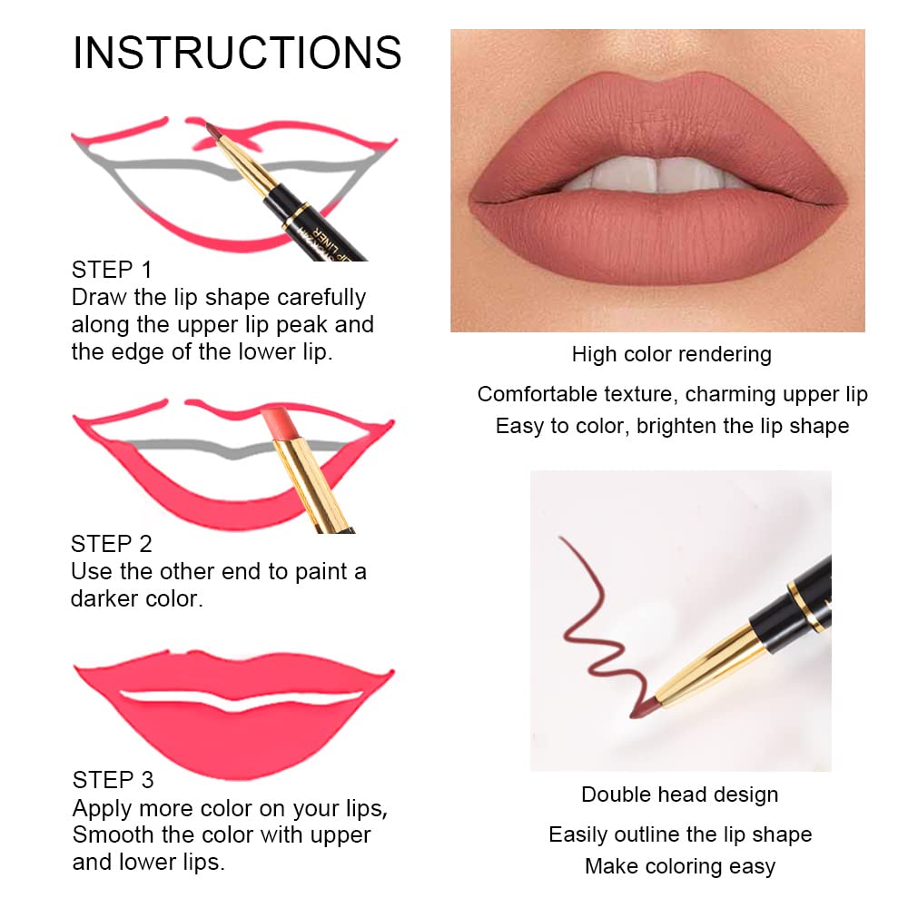 DNM Matte Lipstick Lip Liner 24H