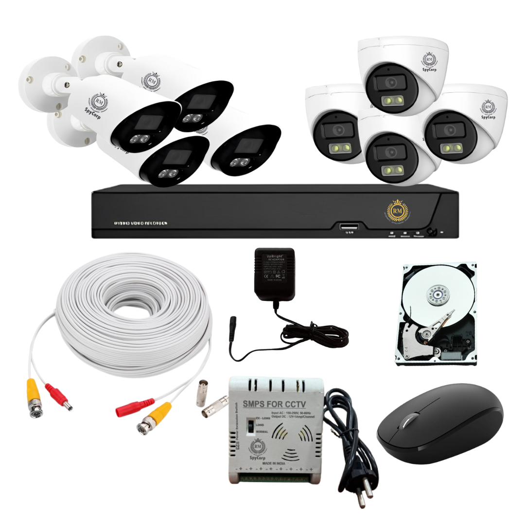 SpyCorp RM 8 Cameras Combo AHD