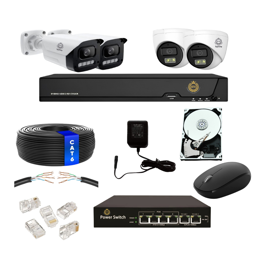 SpyCorp RM 4 Cameras Combo IP