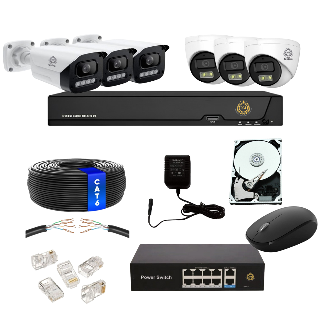 SpyCorp RM 6 Cameras Combo IP