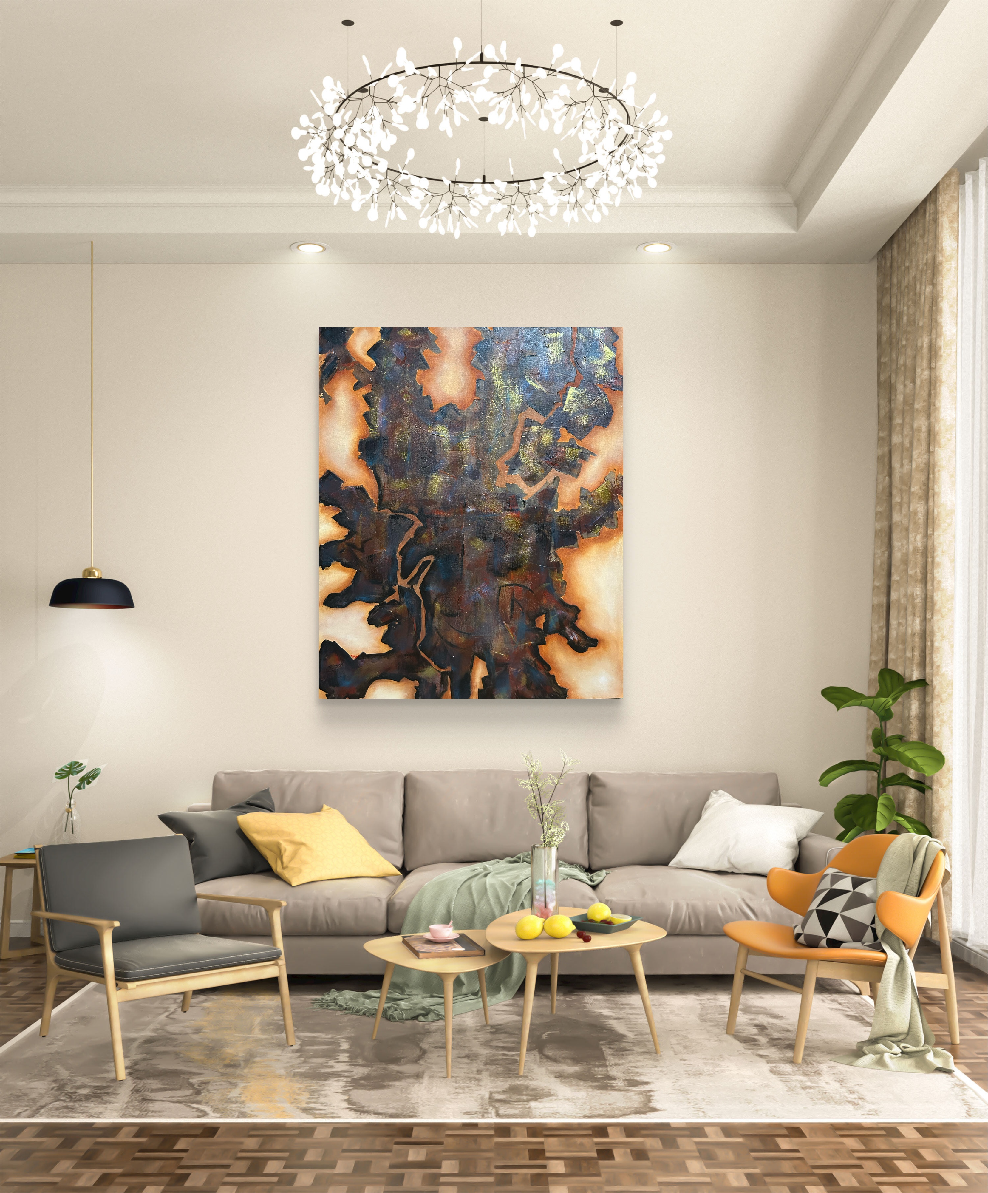 Abstract Metal Wall Art