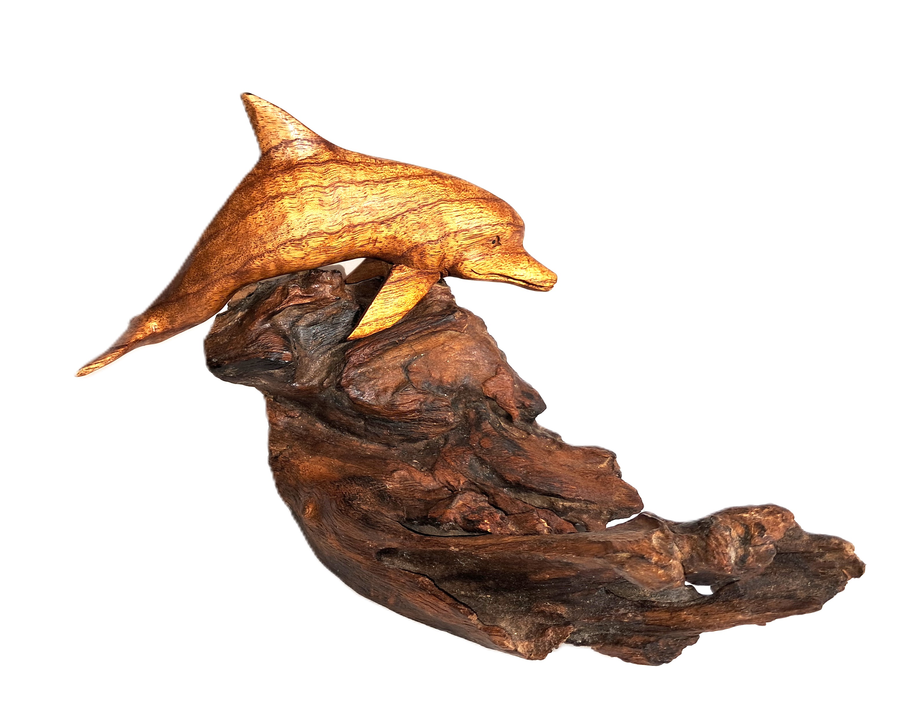Dolphin wood carving (#dlfRch13)