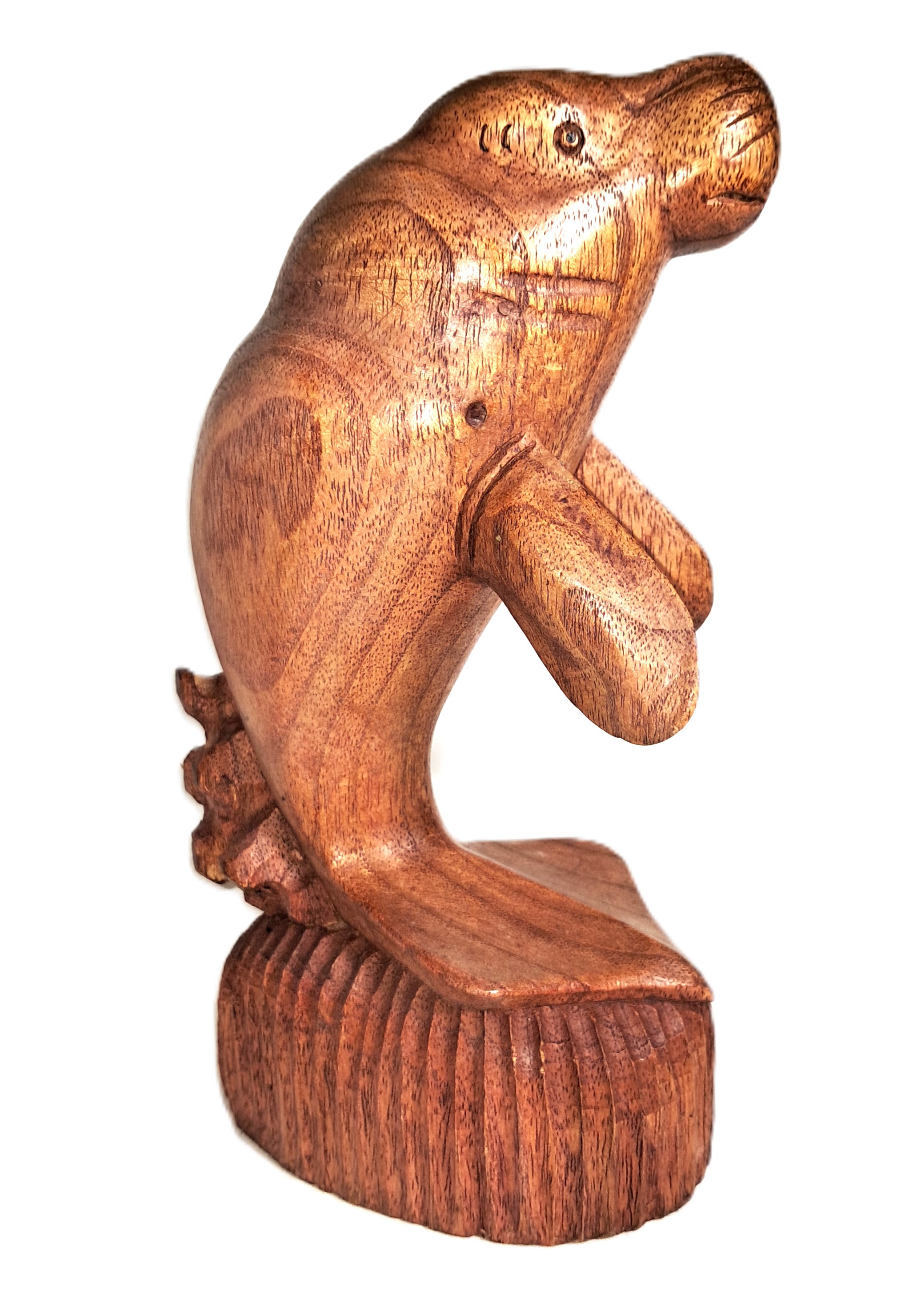 Manatee wood carving