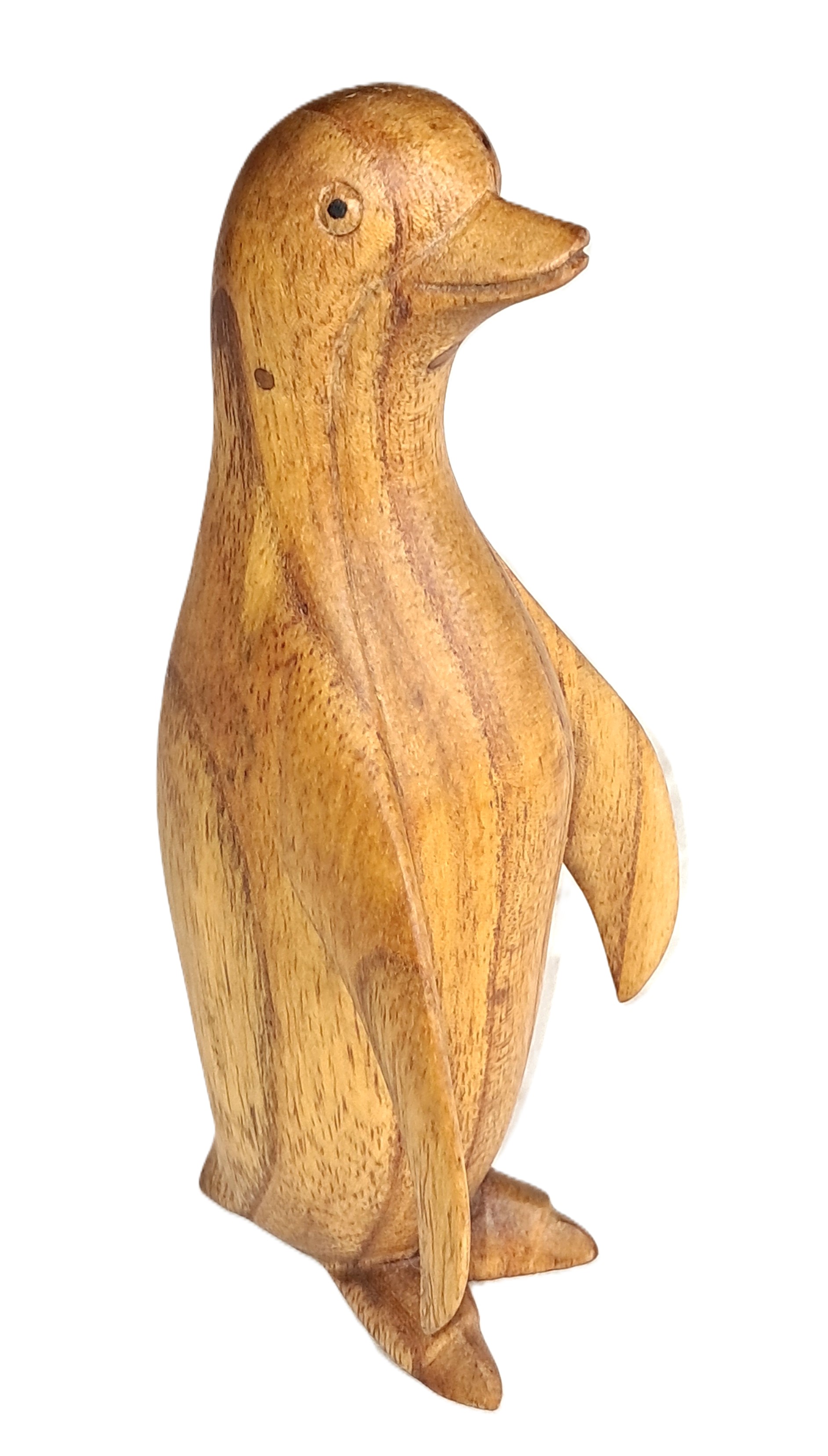 Penguin wood carving