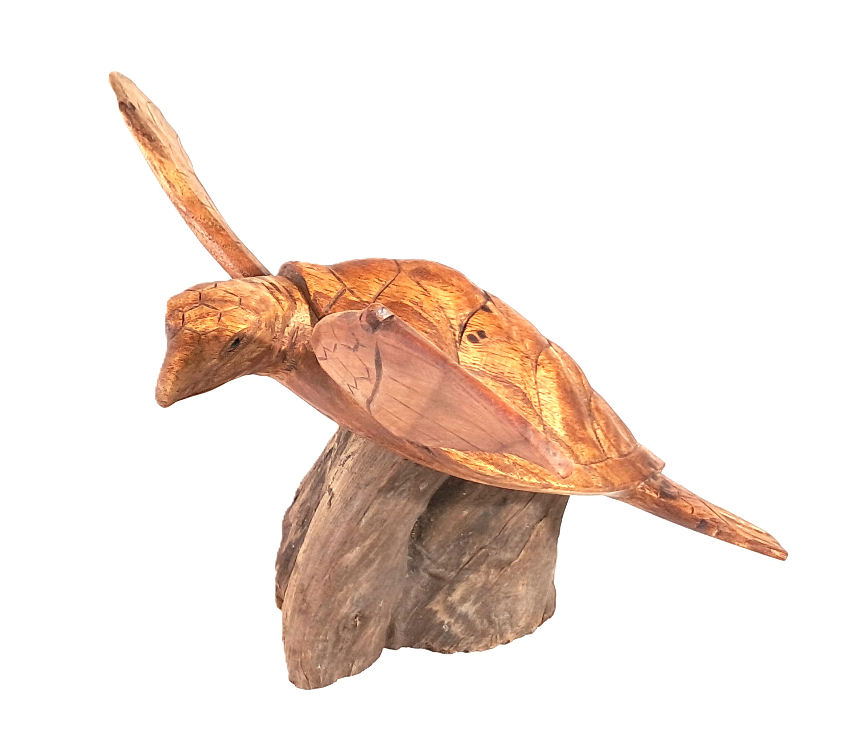 Turtle wood carving (#trt16_8)