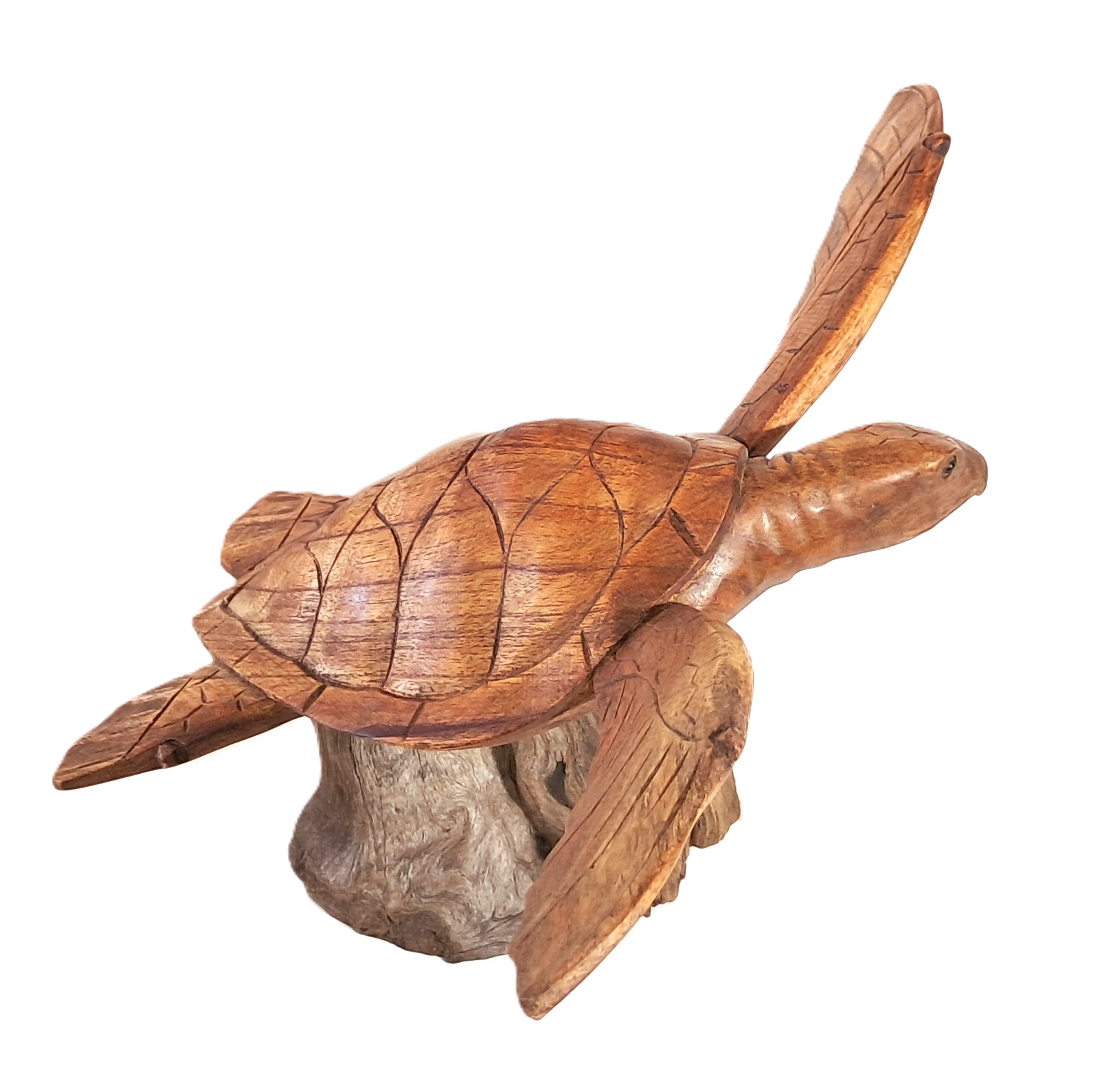 Turtle wood carving (#trt16_8)