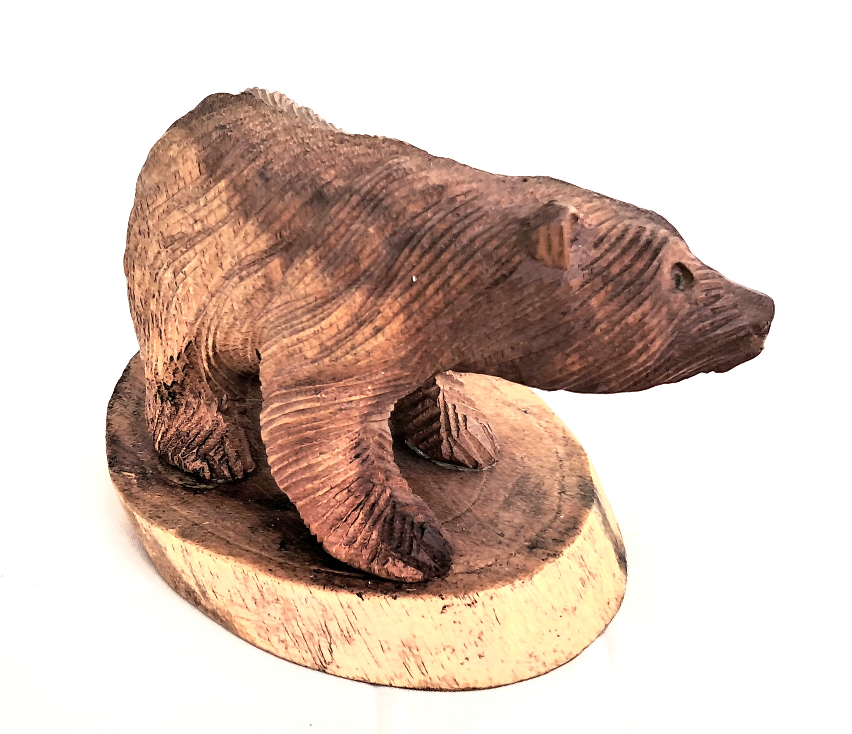 Bear wood carving (#brBs6)