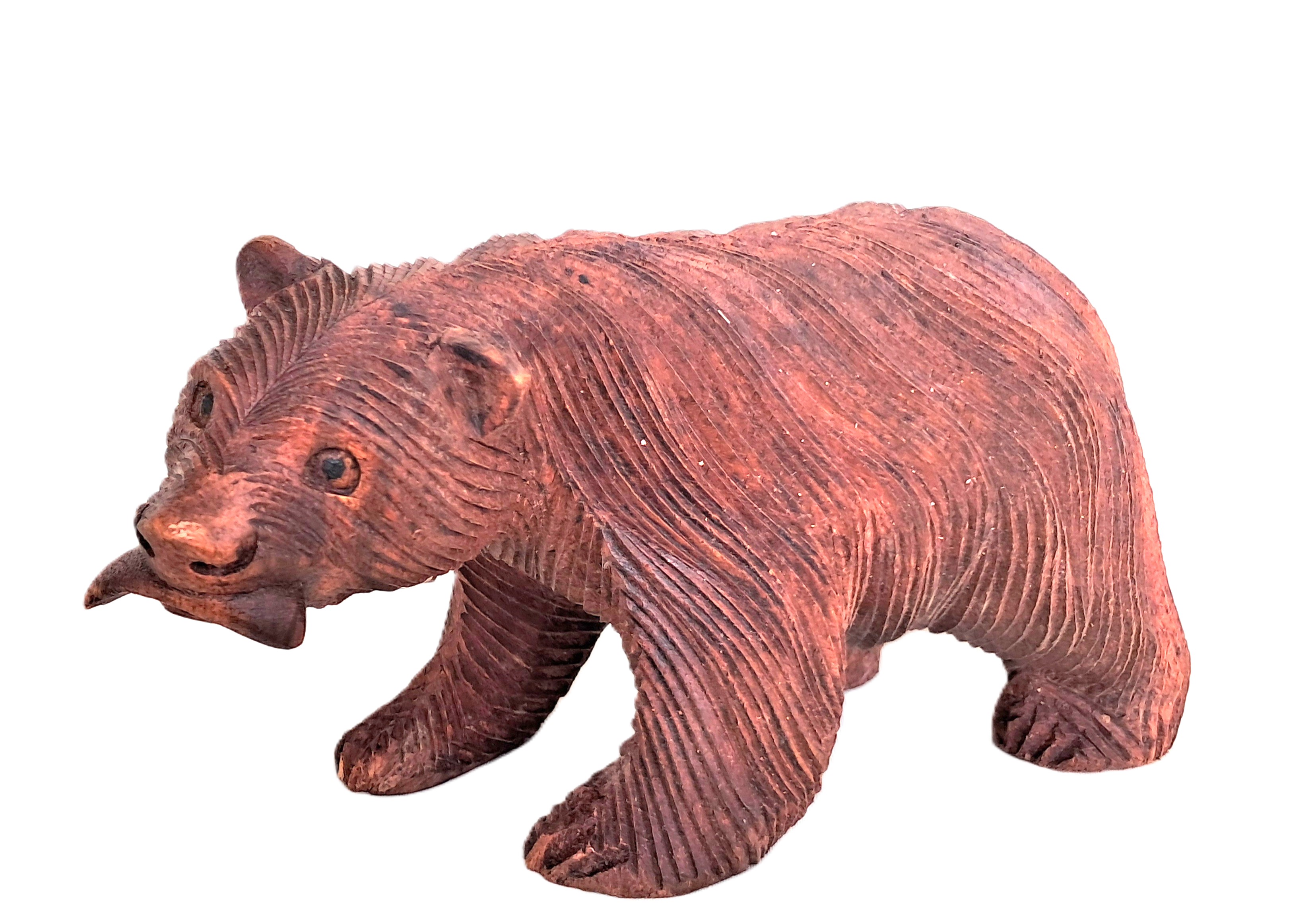 Bear wood carving (#brFsh7.5)