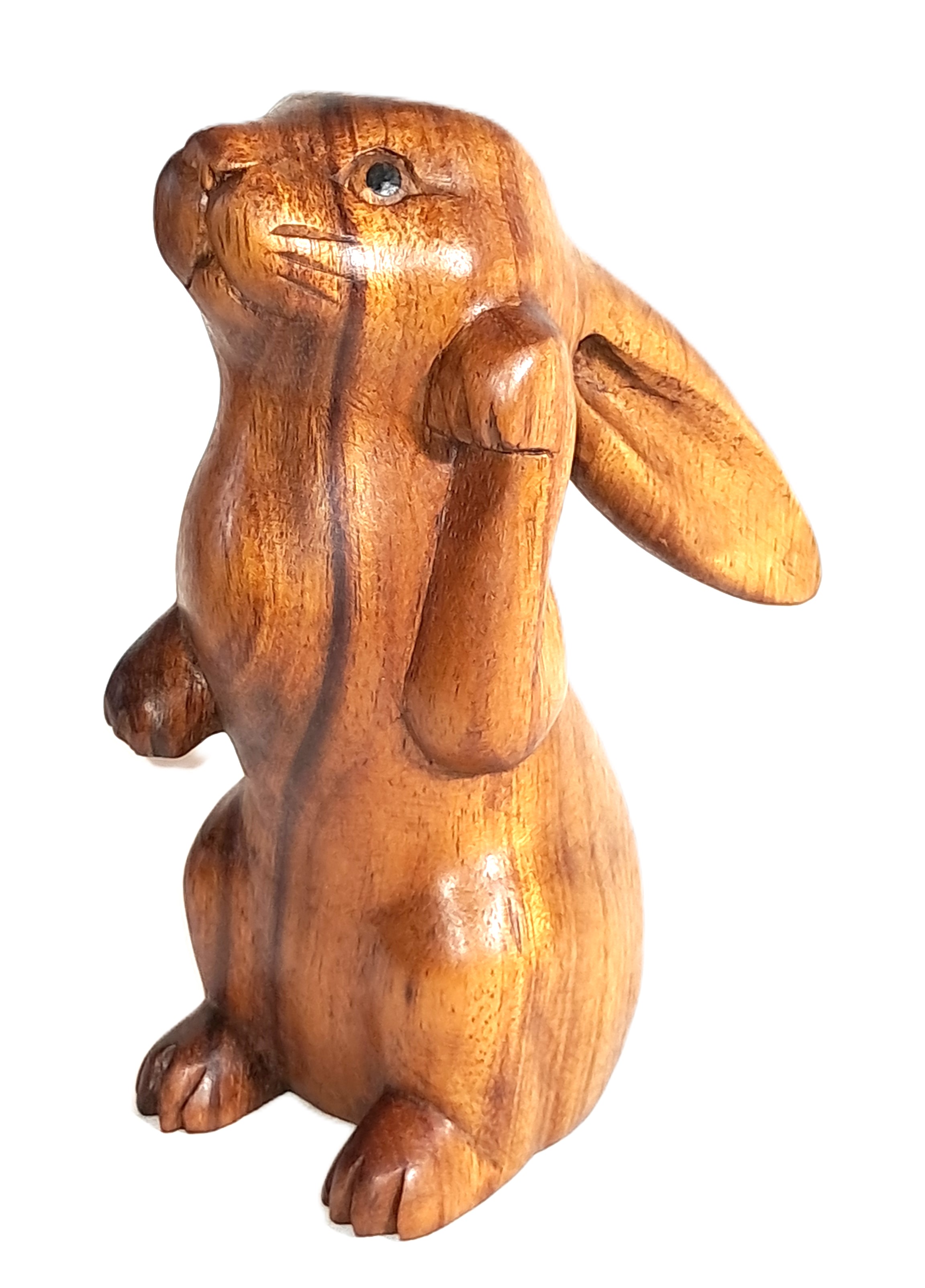 Bunny rabbit wood carving, (#bnVLkUP)