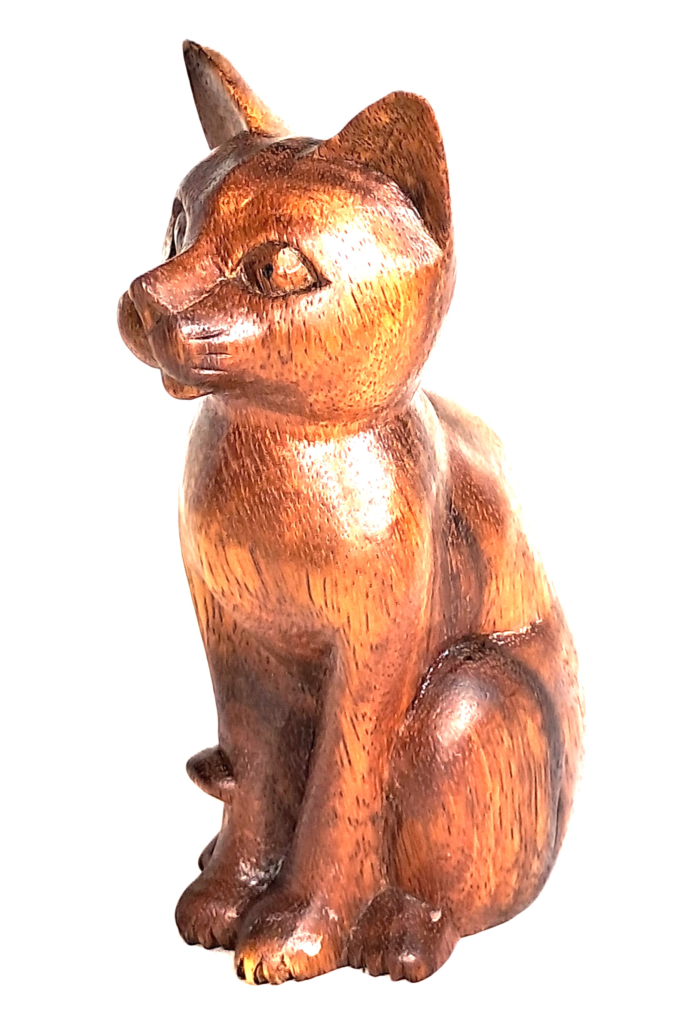 Cat wood carving (#ctVLkF)