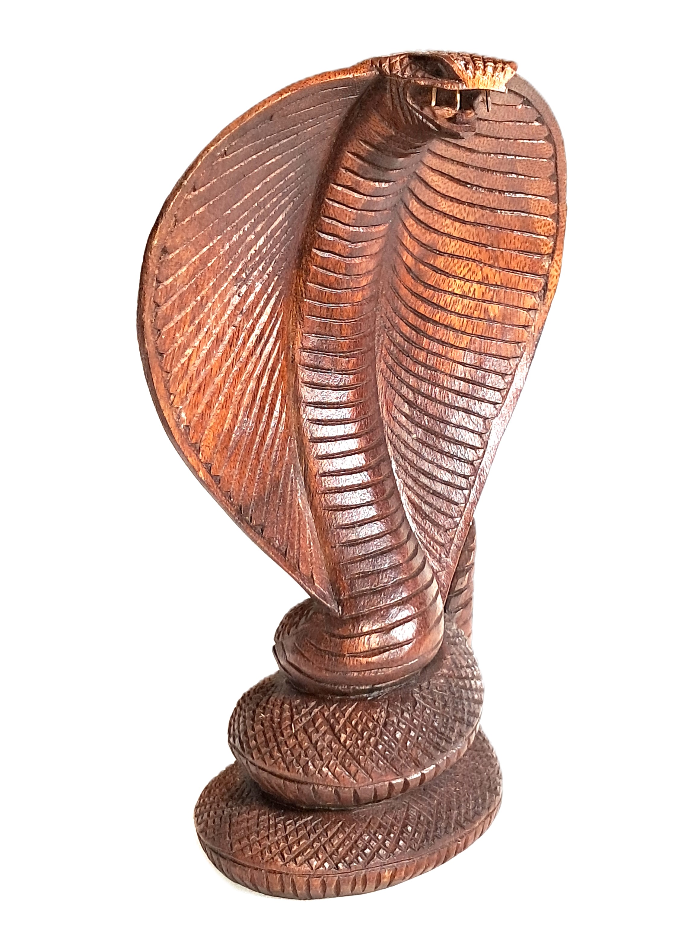 Cobra wood carving (cbr10_6.5)