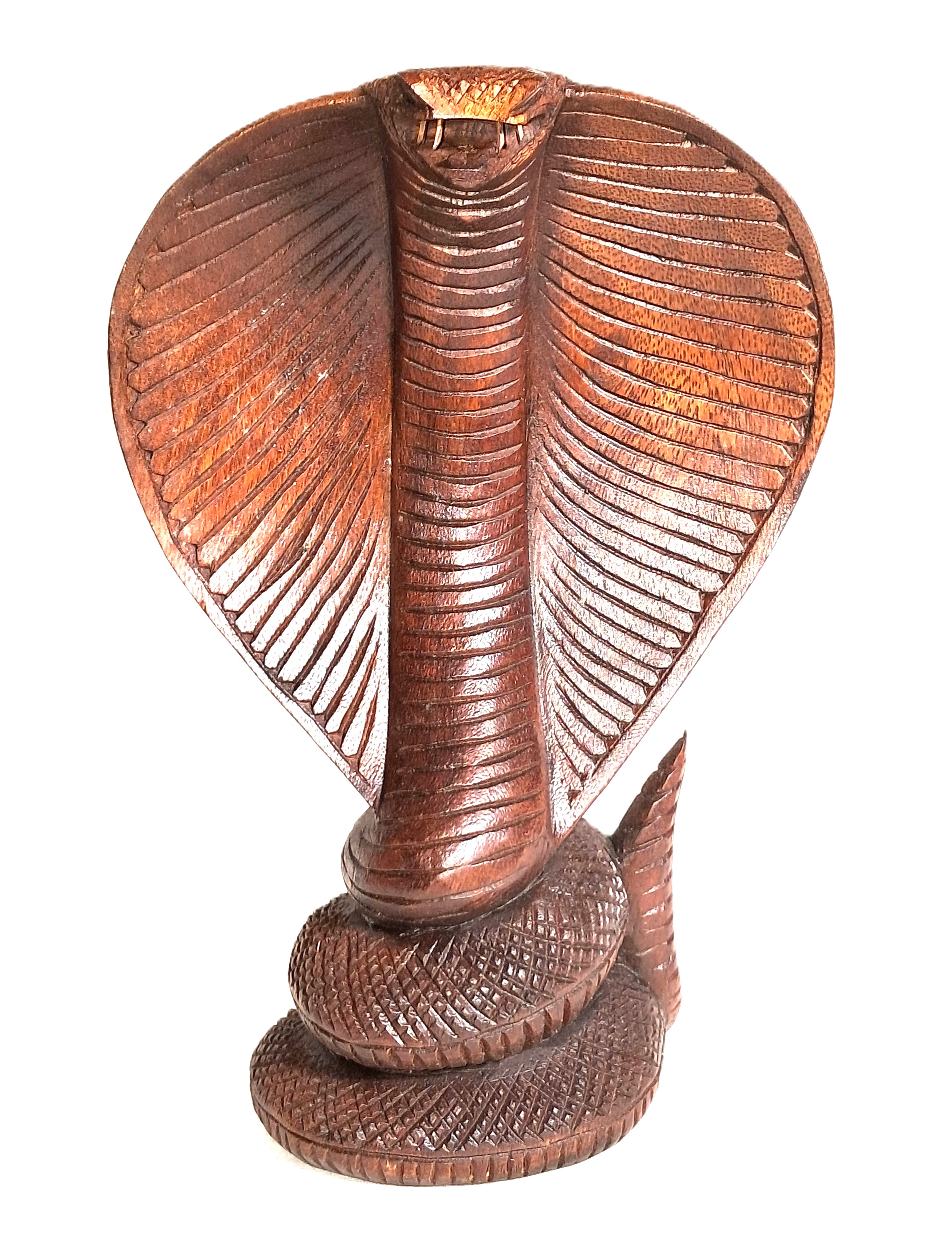 Cobra wood carving (cbr10_6.5)