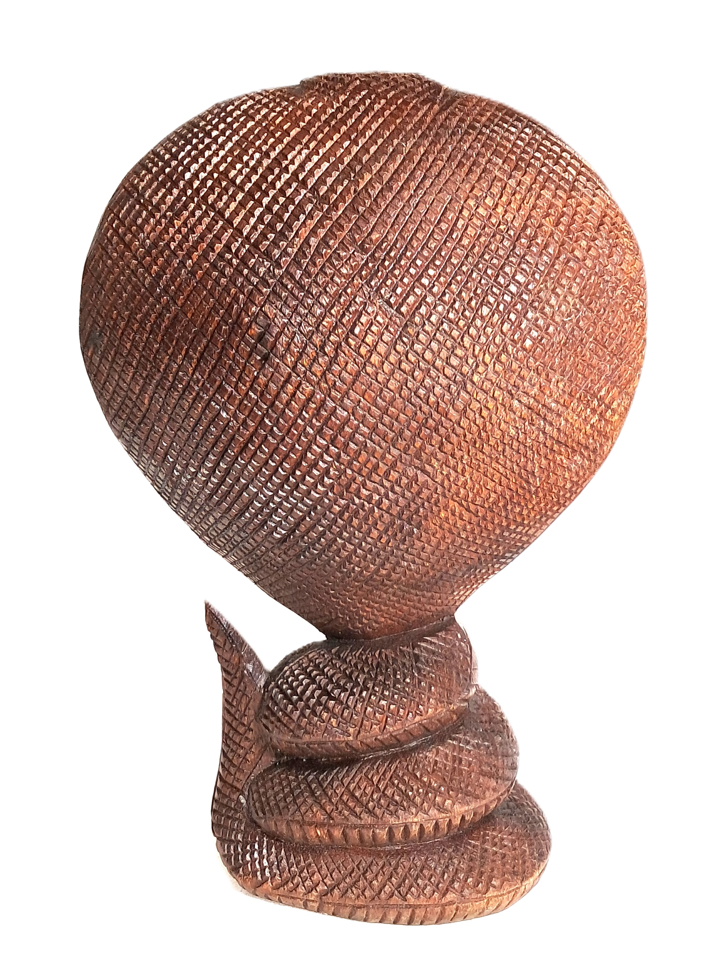 Cobra wood carving (cbr10_6.5)