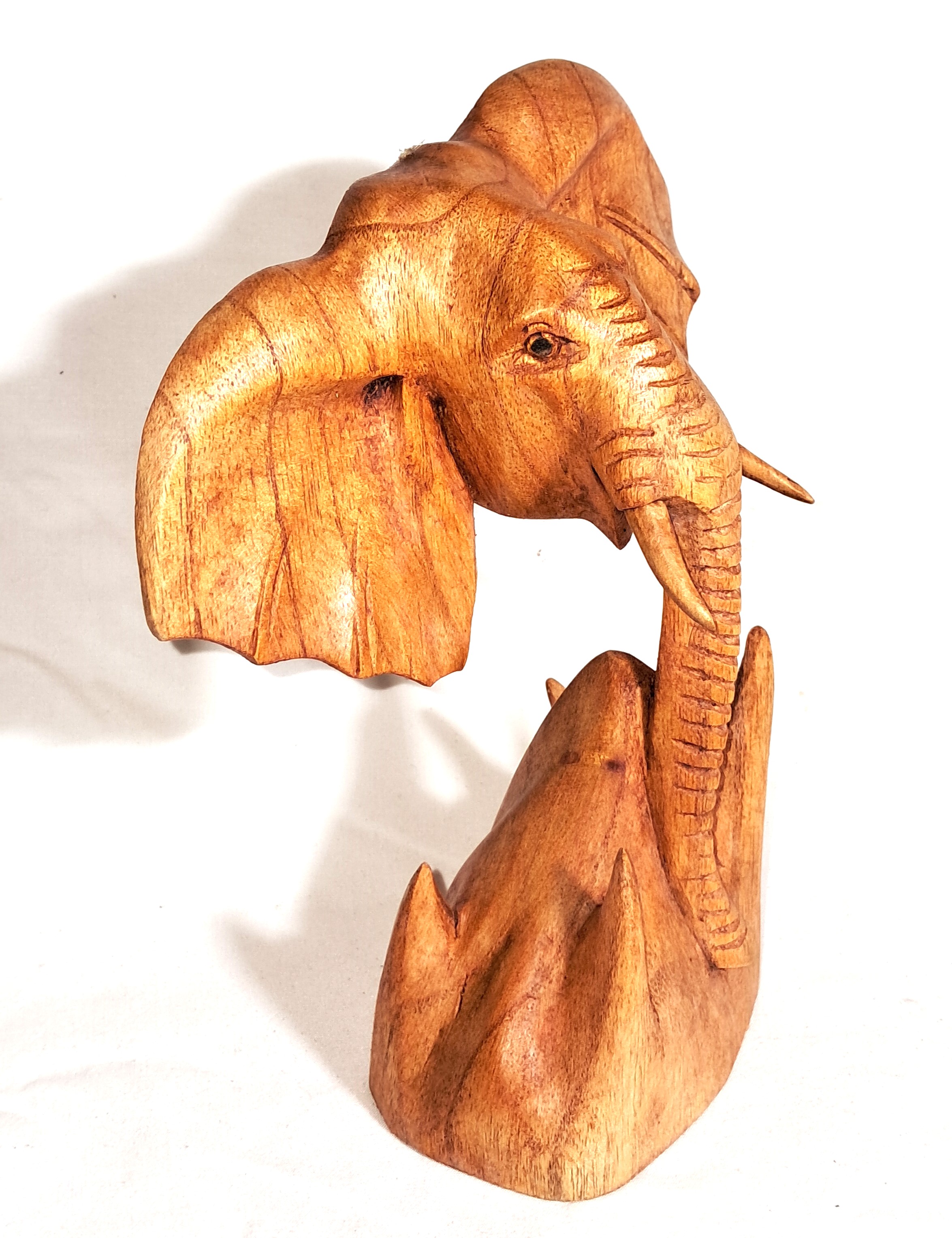 Elephant wood carving (#elfHd8)