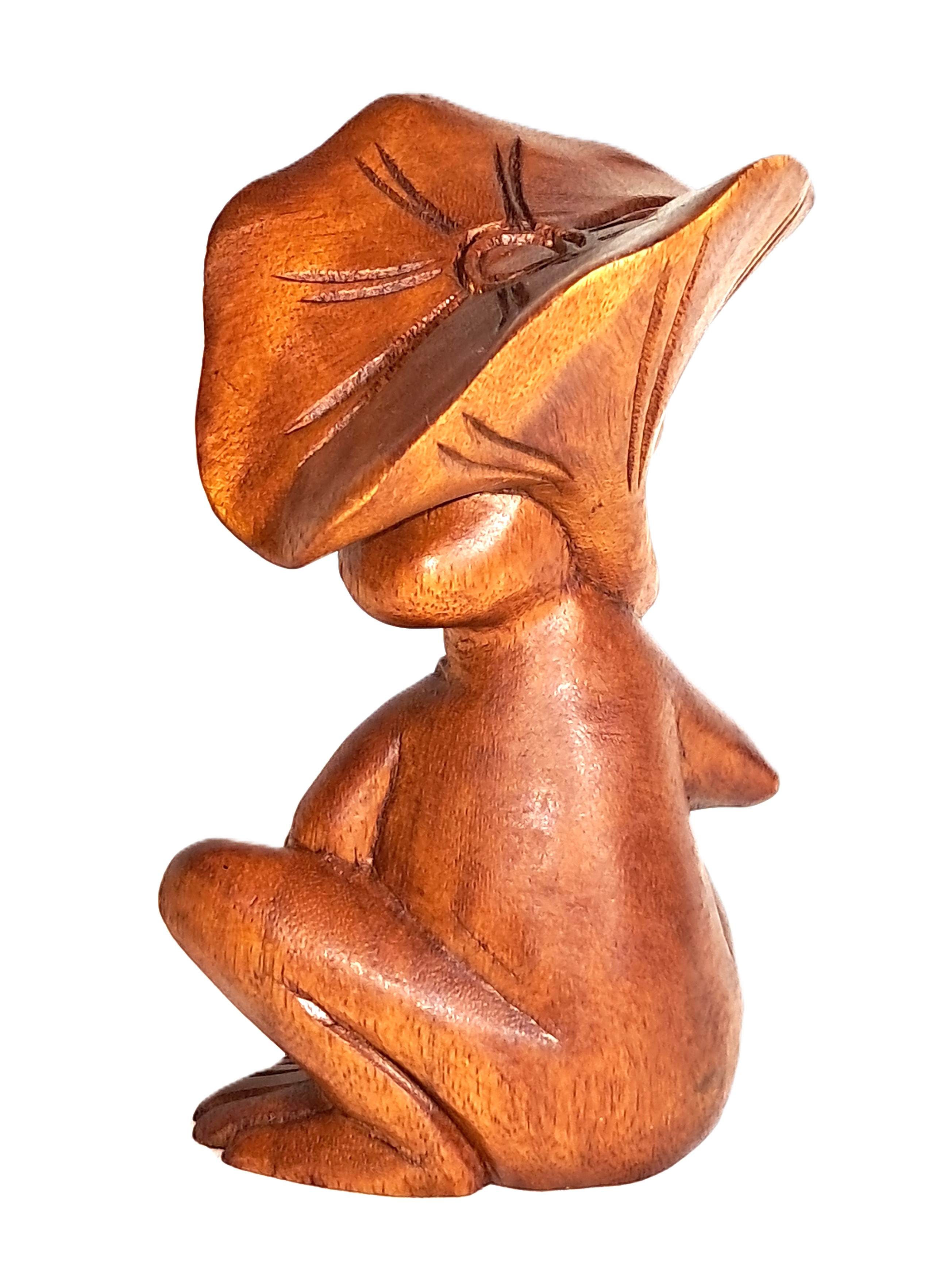 Frog wood carving (#frgHt6)