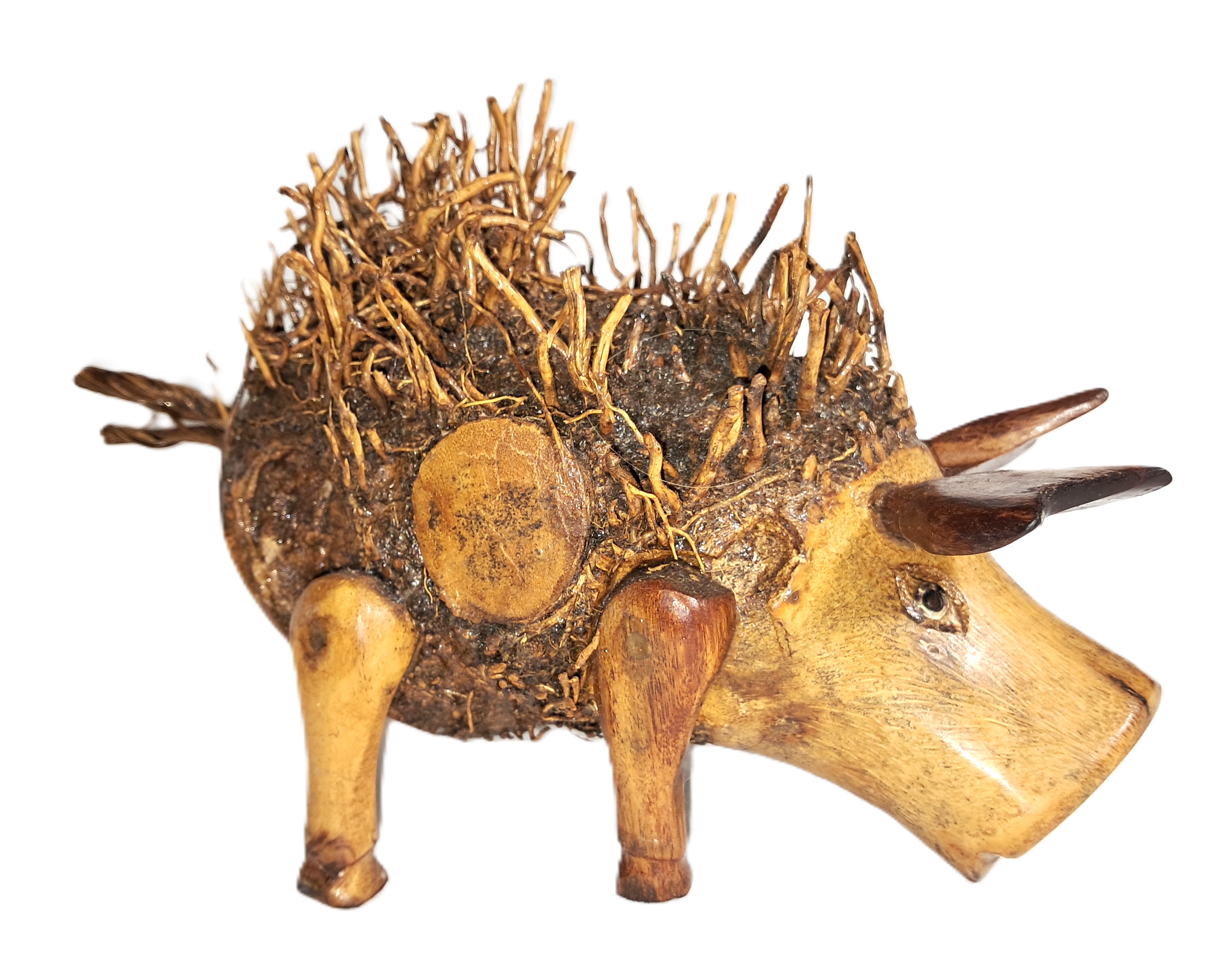 Pig wood carving (#pgHry10)