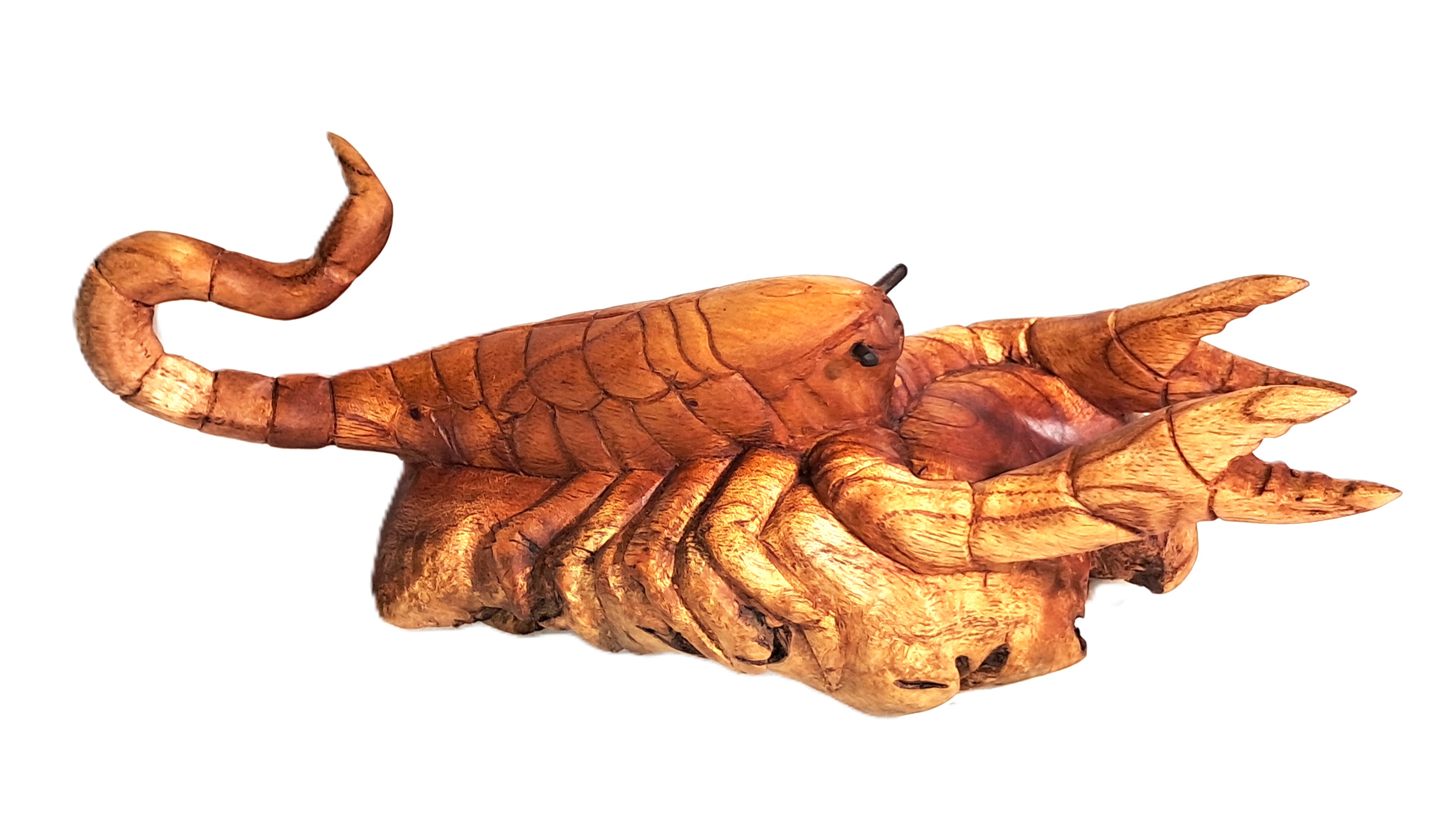 Scorpion wood carving