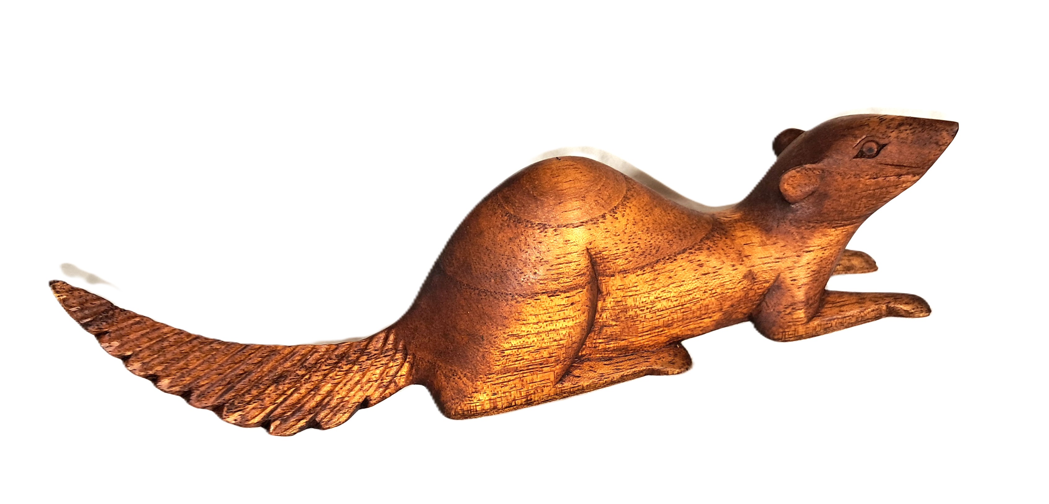 Squirrel wood carving (#sqH8.5)