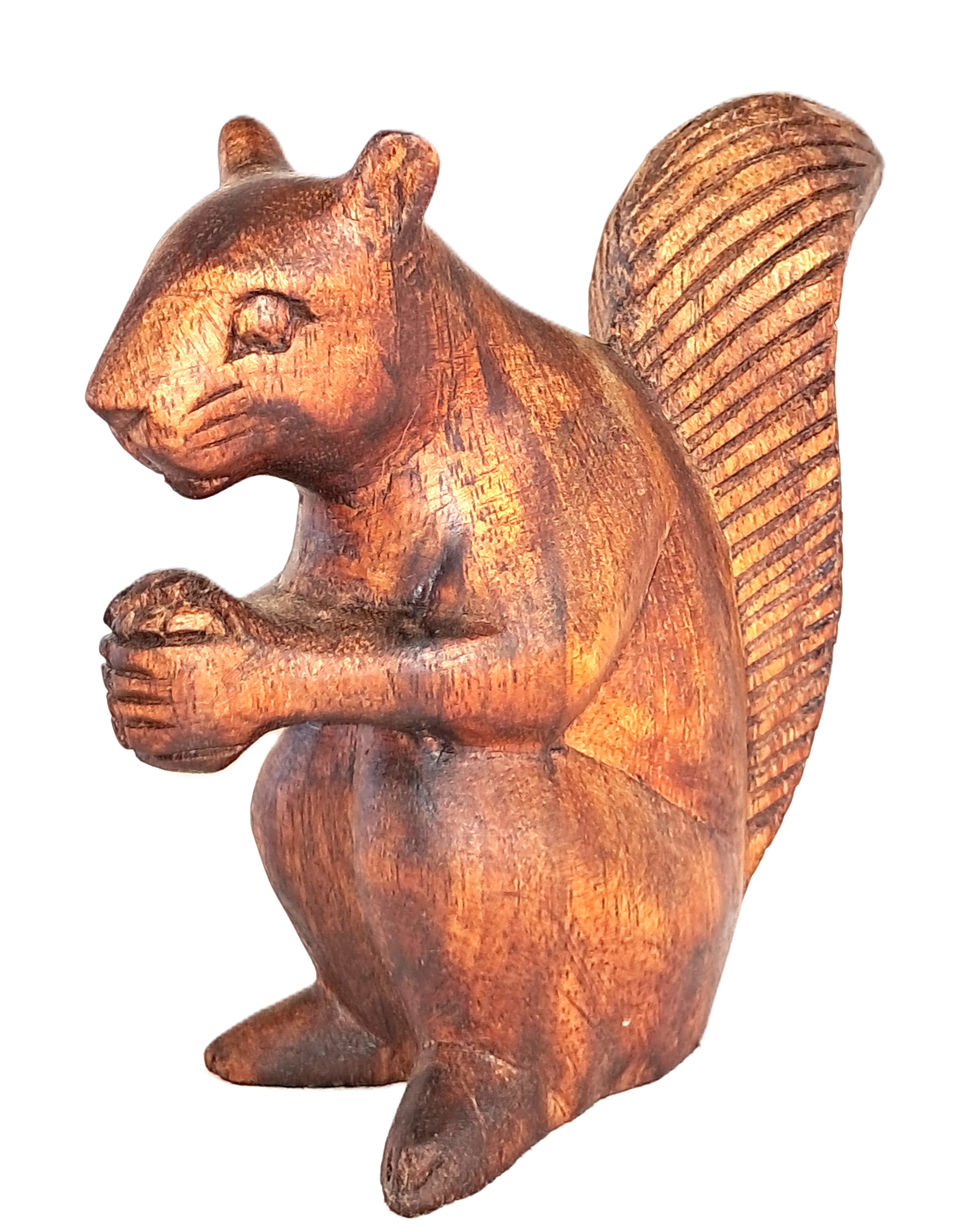 Squirrel wood carving (#sqH5)