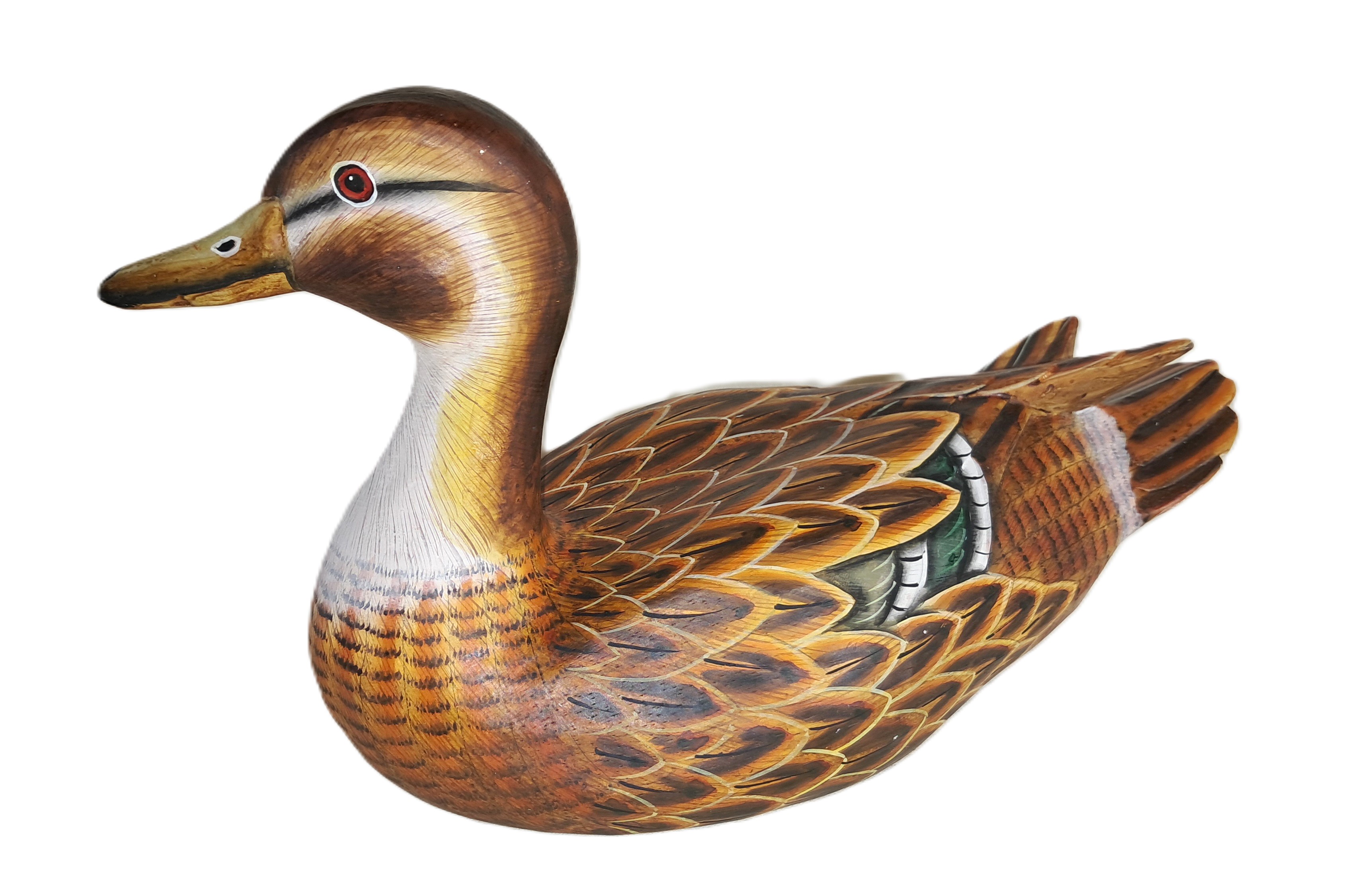 Duck wood carving (#dkF10)