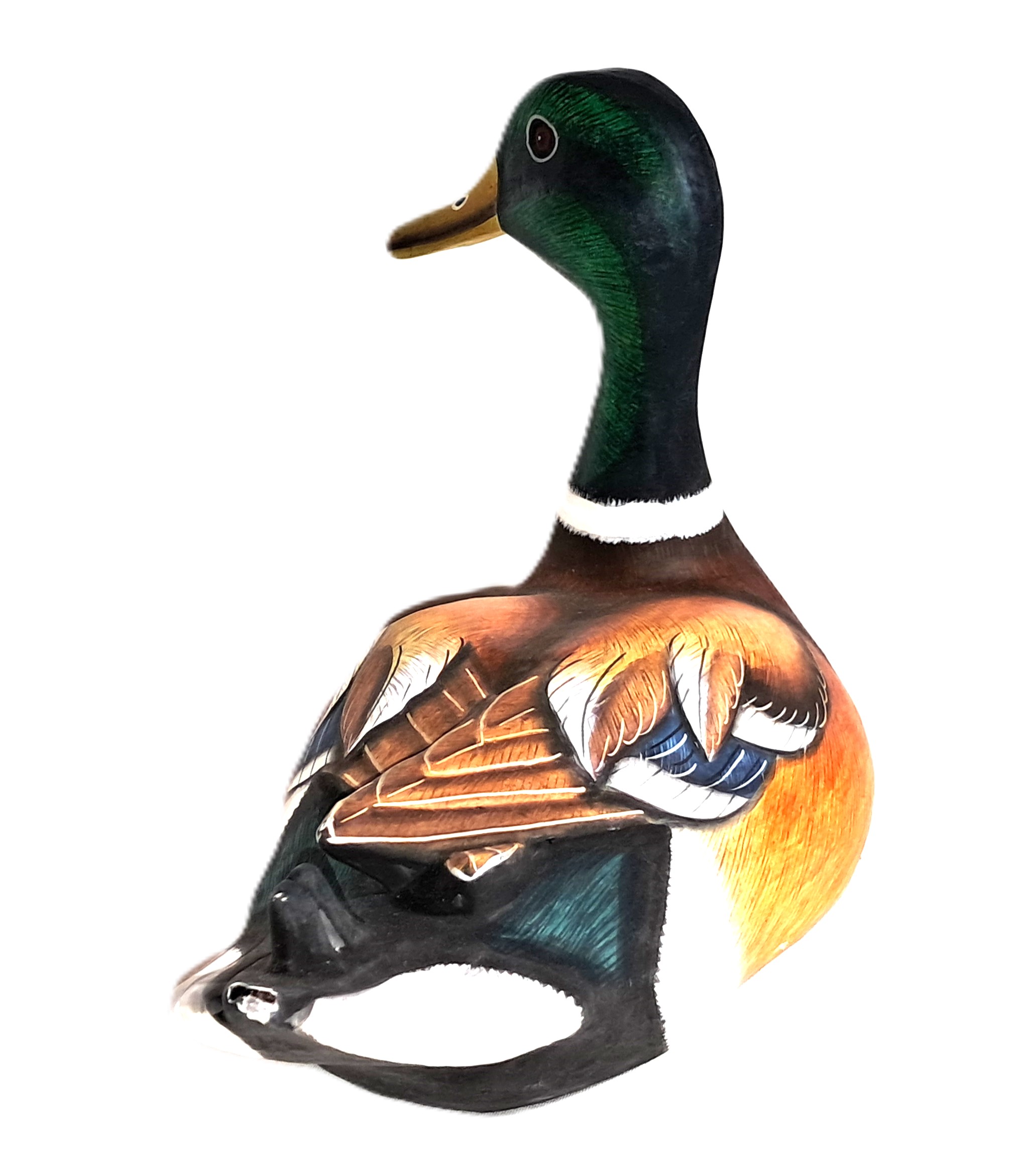 Duck wood carving (#dkM10)