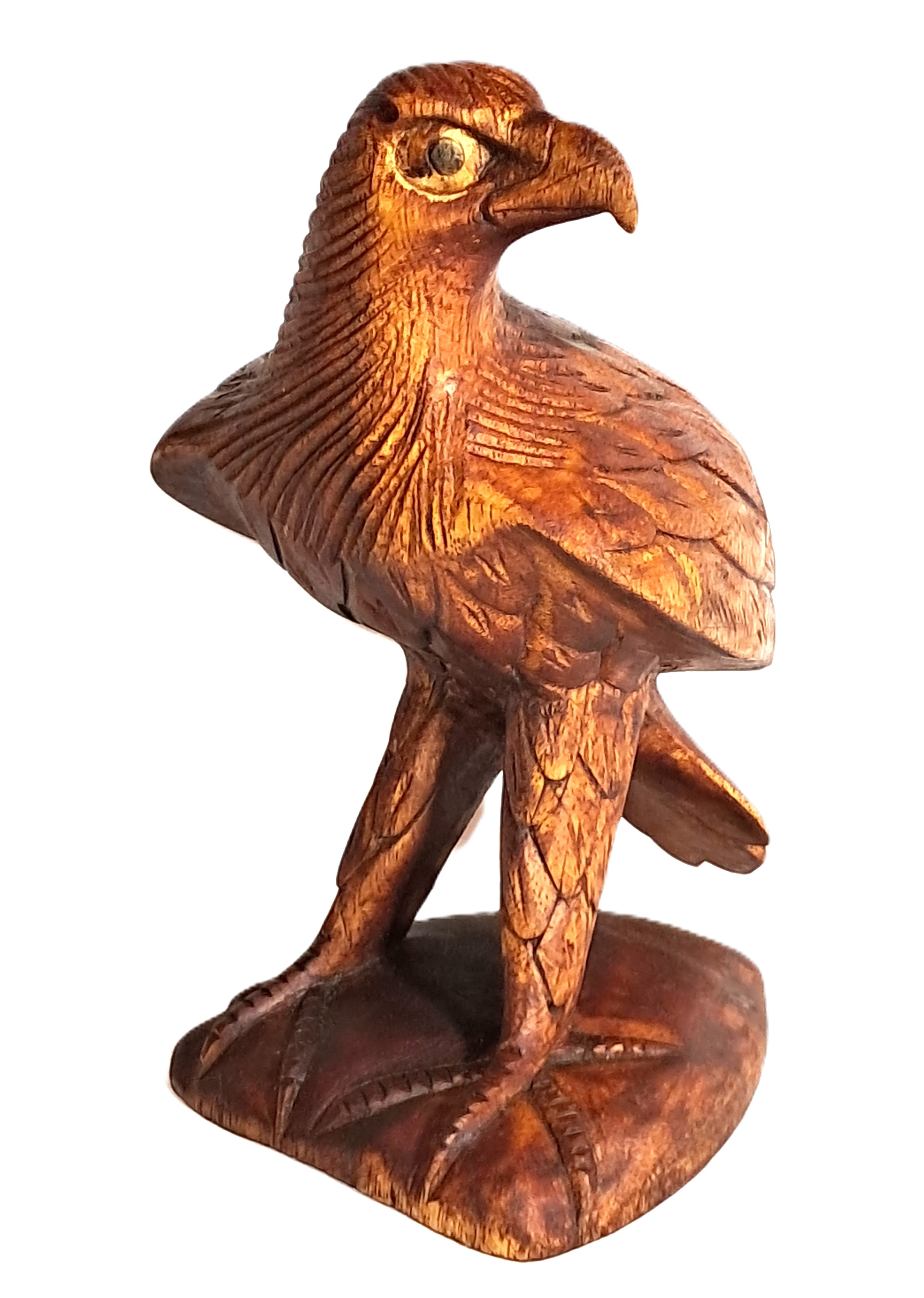 Eagle wood carving (#eglV8)