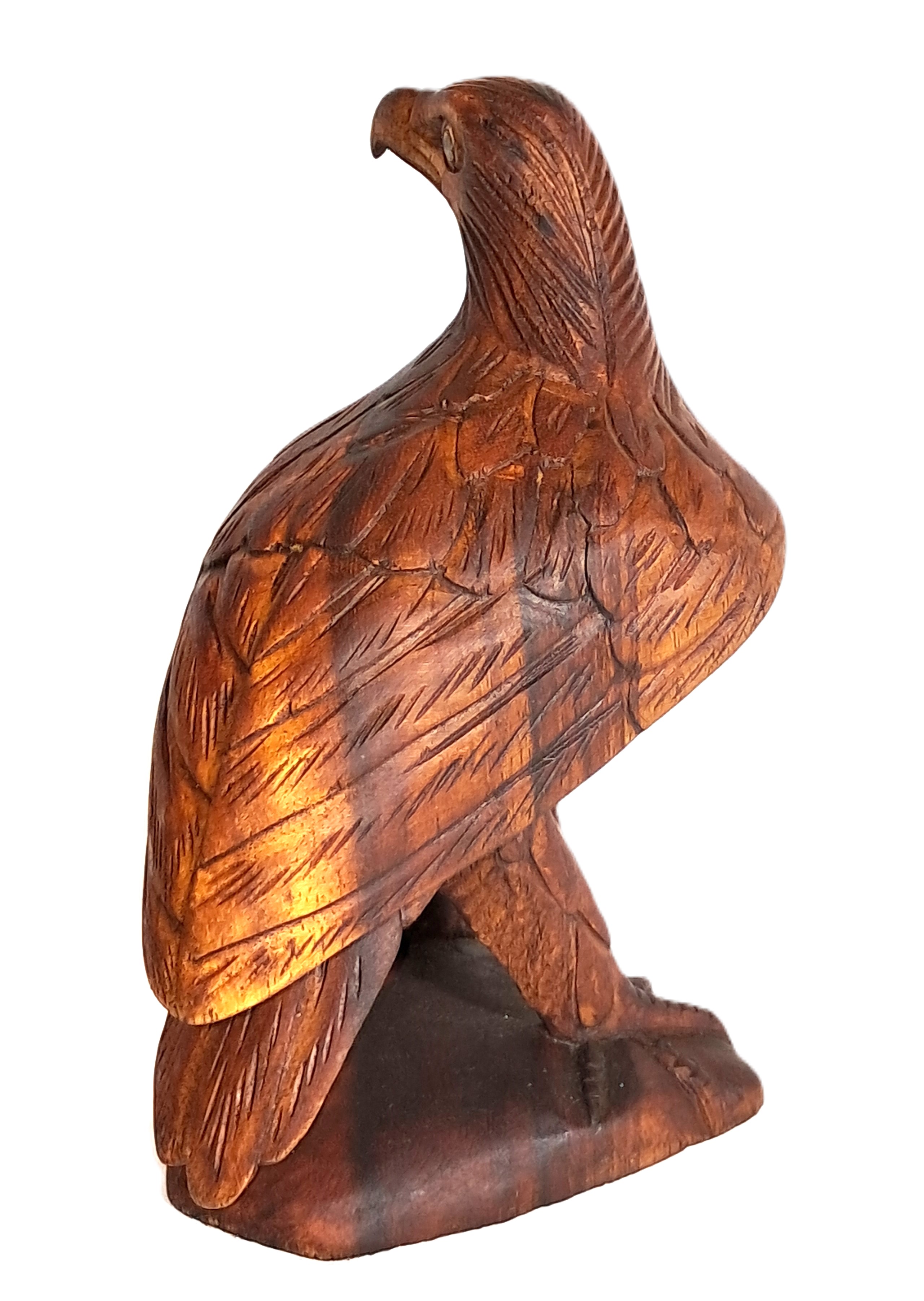 Eagle wood carving (#eglV8)