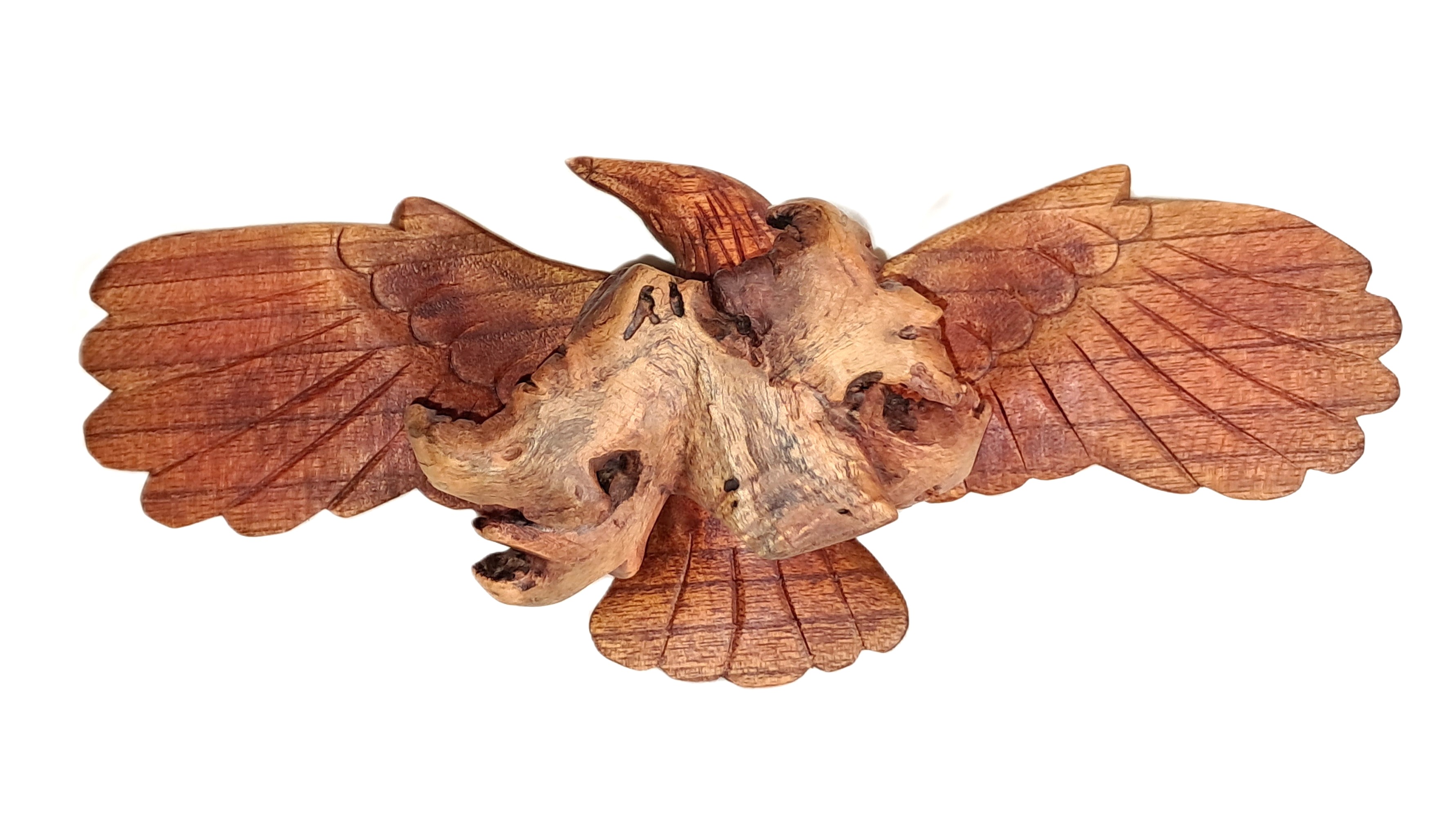 Eagle wood carving (#eglH12)