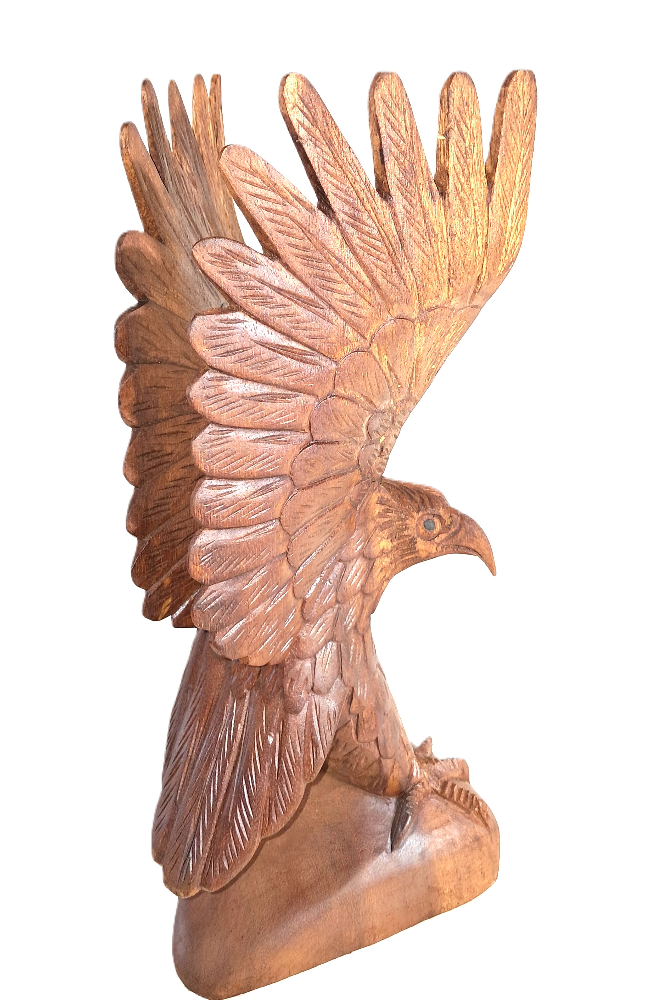 Eagle wood carving (#eglv12)