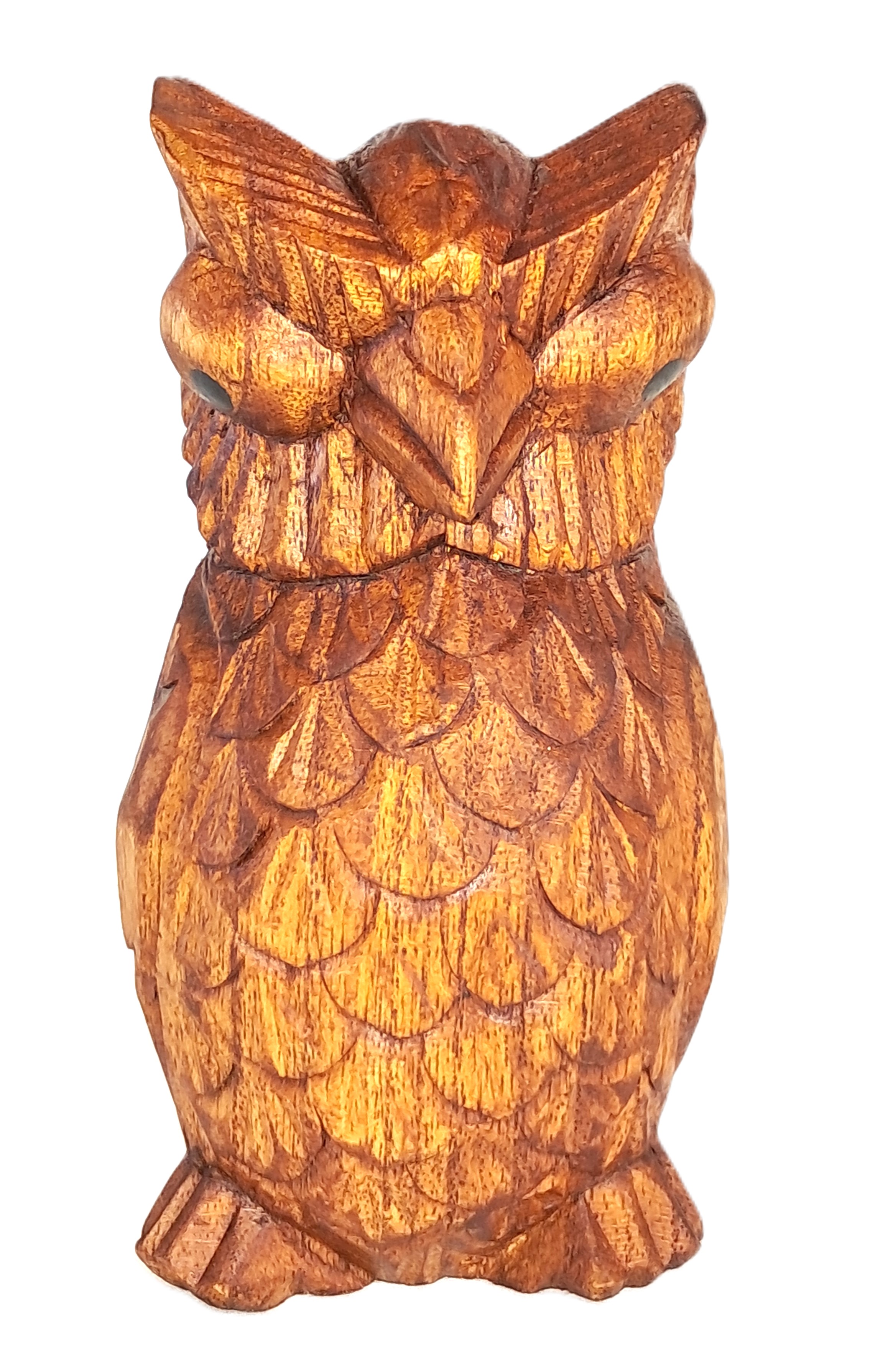 Owl wood carving (#owlRjng6)