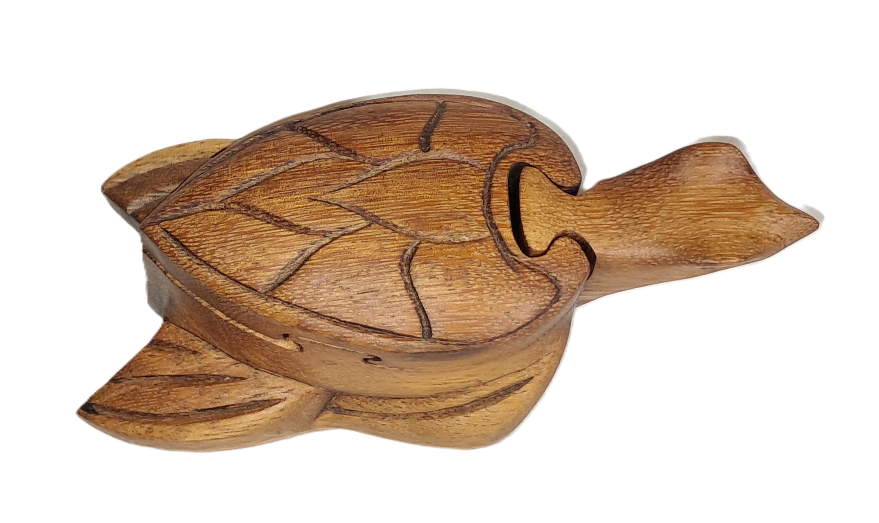 Turtle puzzle jewelry box wood carving (bxTrtLkF)