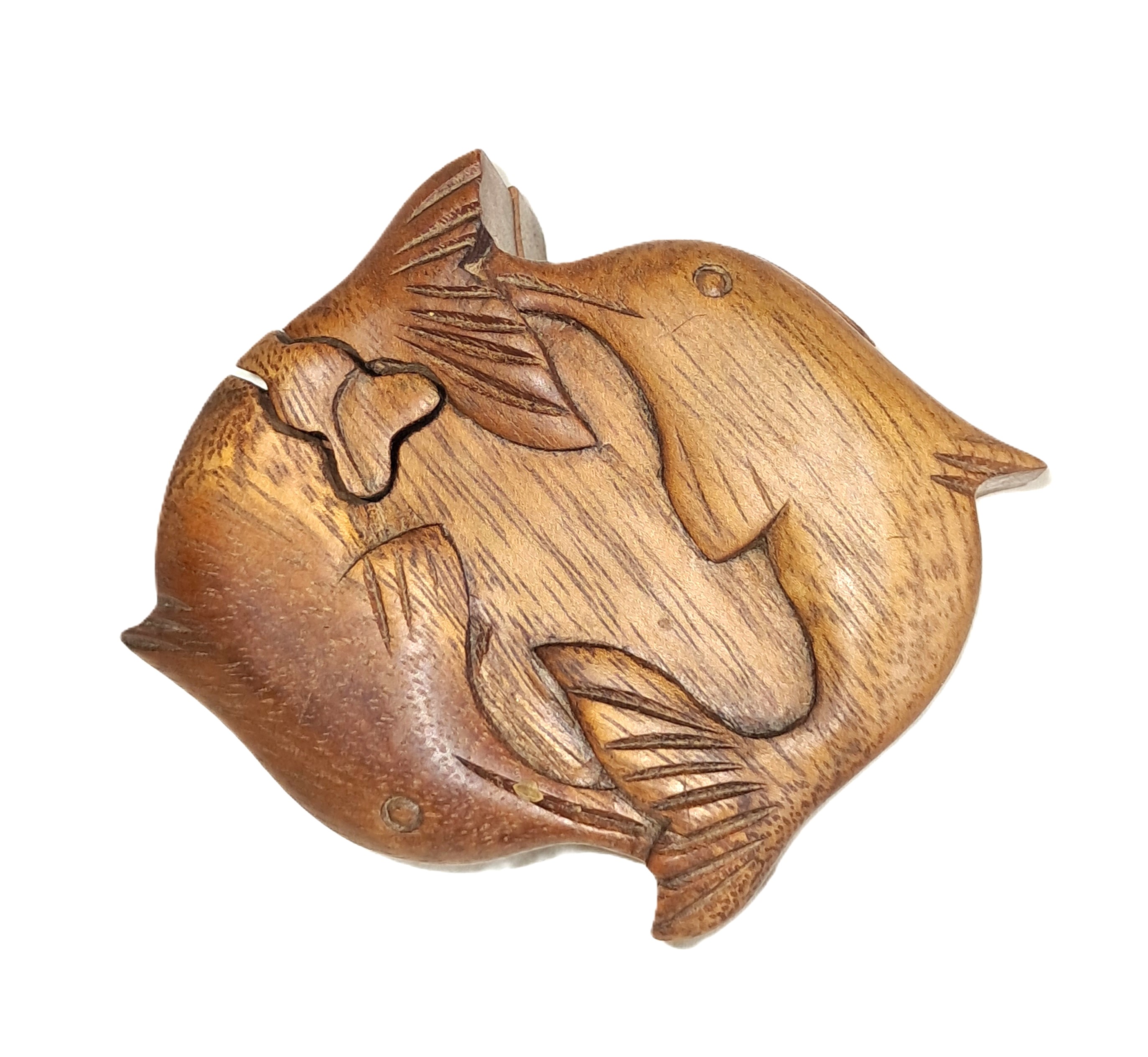 dolphin pair, puzzle jewelry box (#dlfPr4)