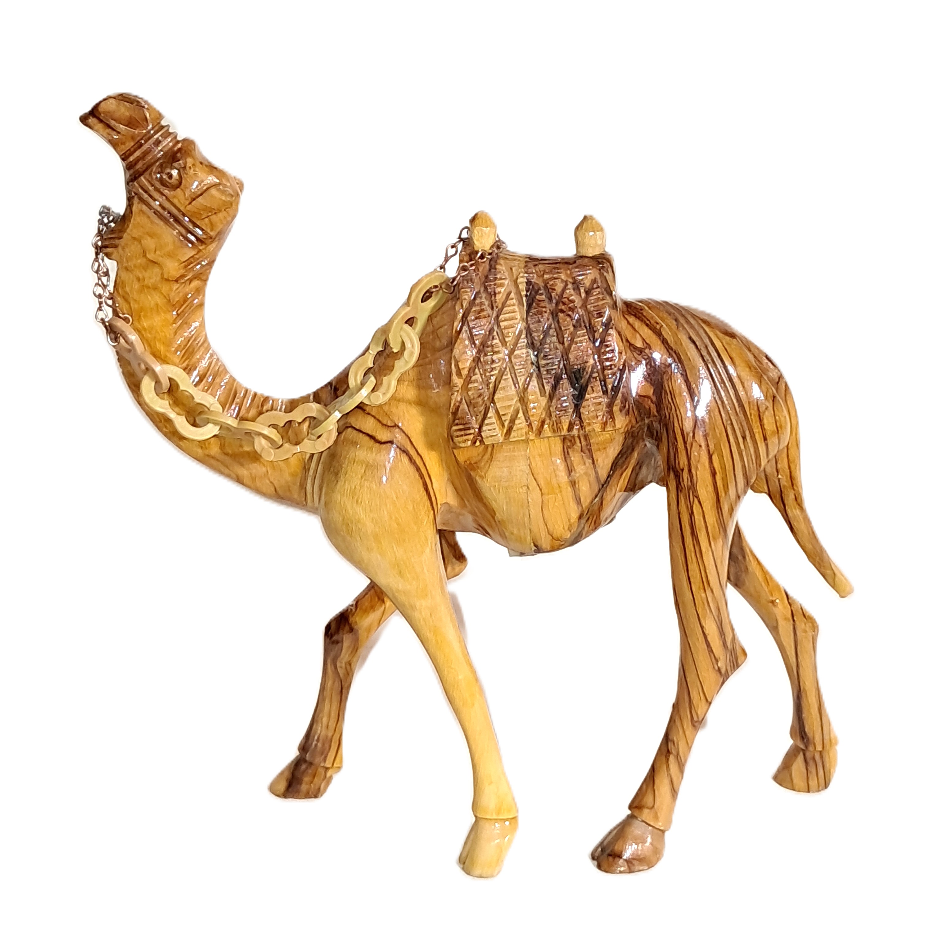 Camel wood carving.