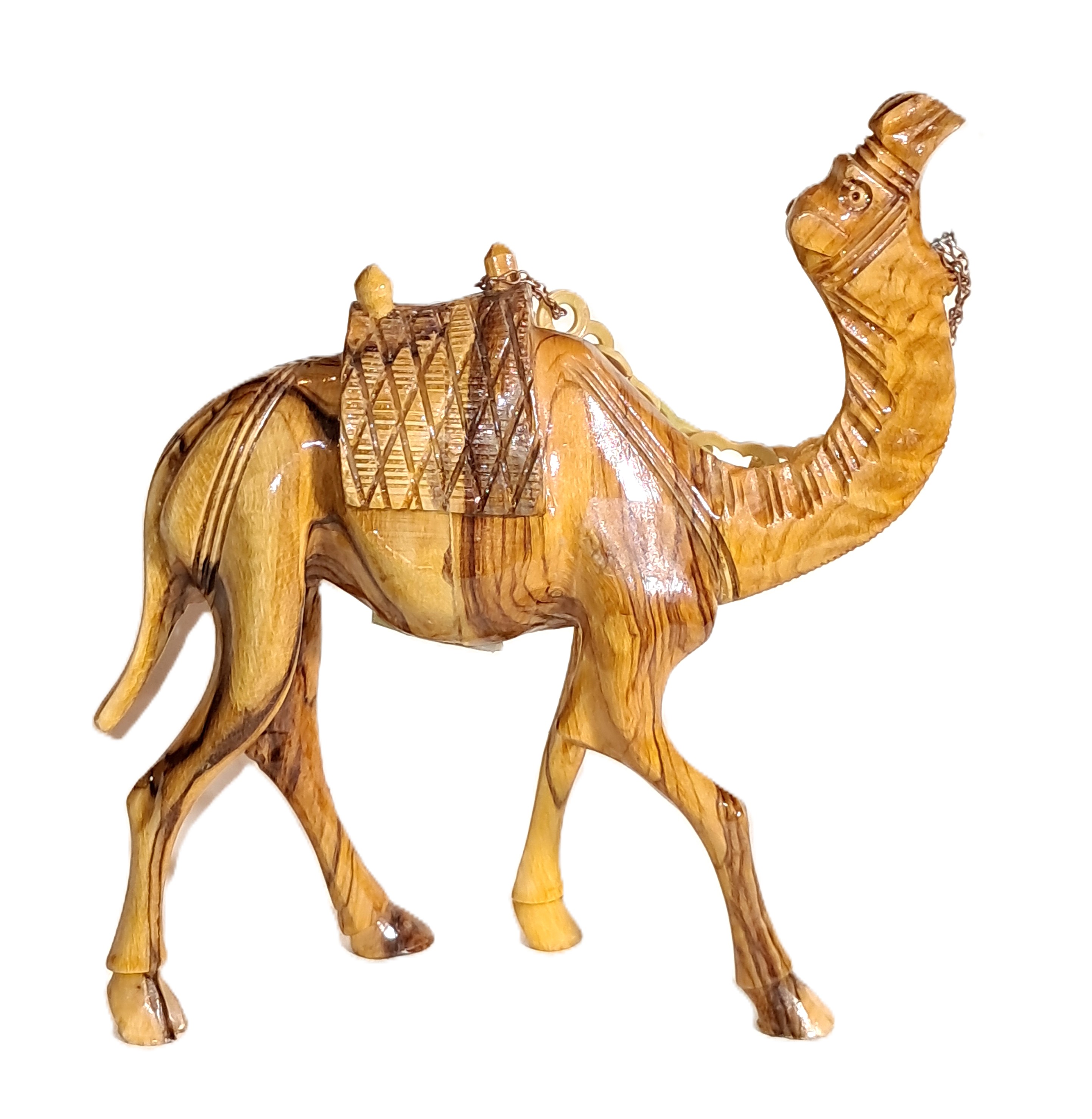 Camel wood carving.