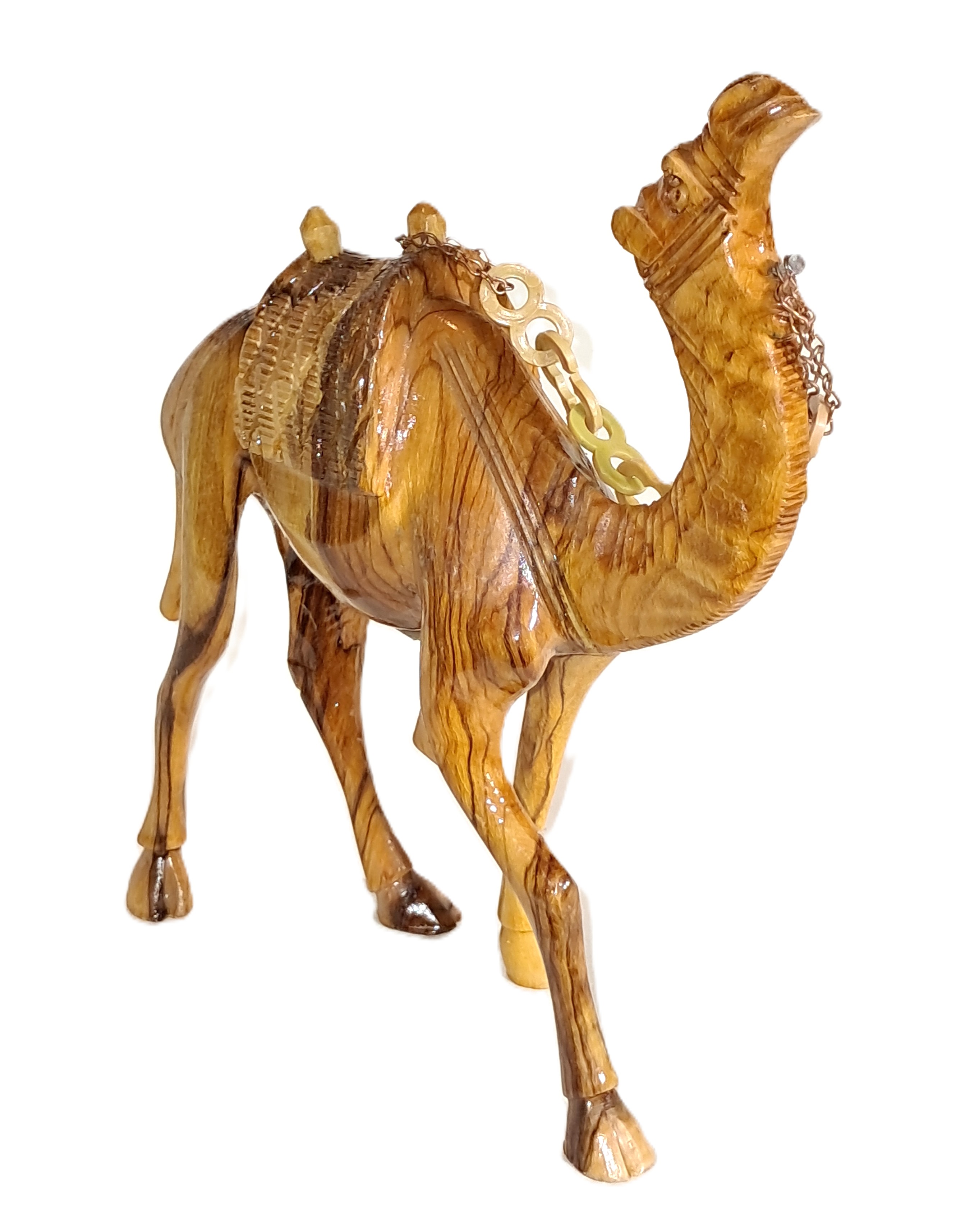 Camel wood carving.