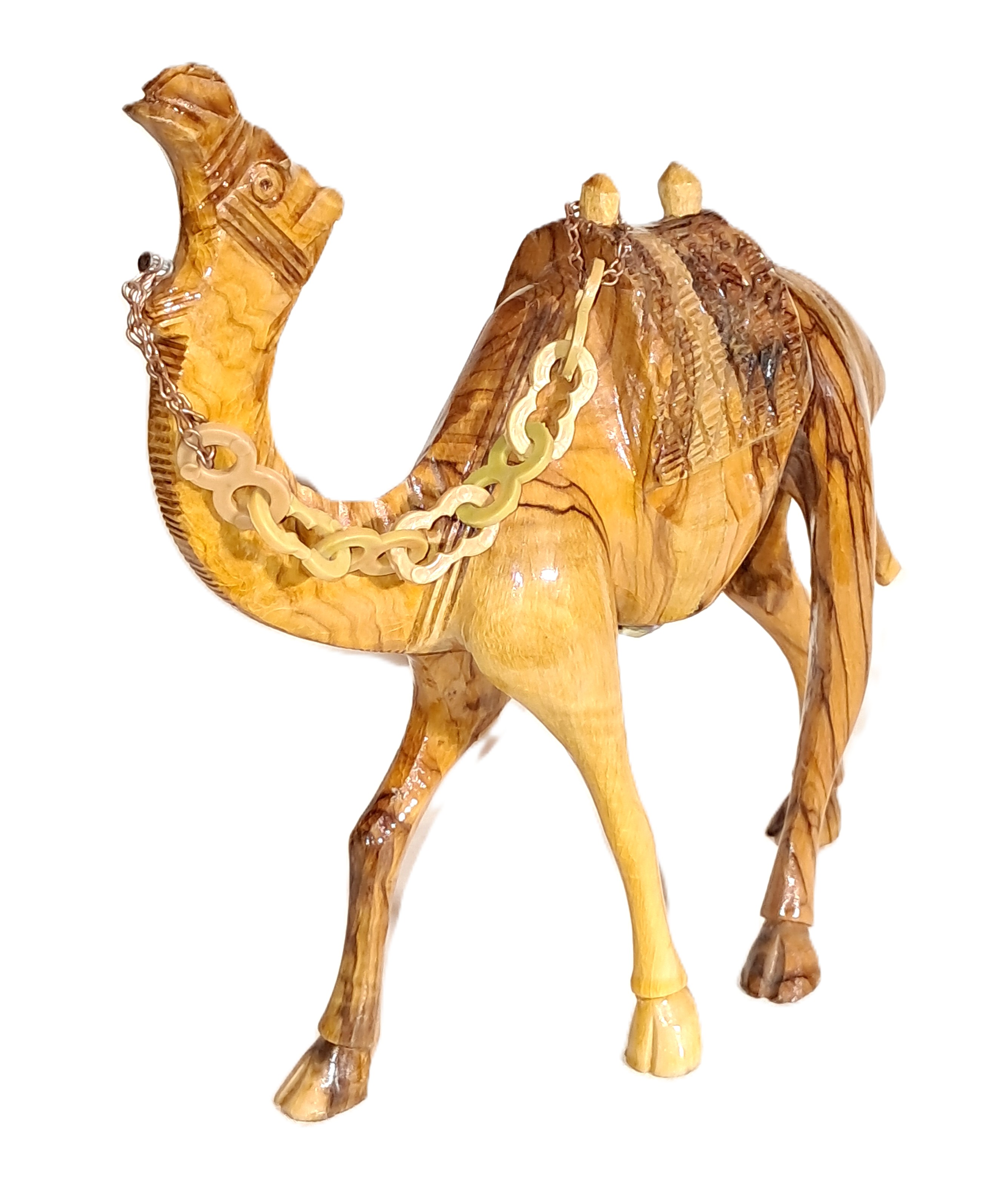 Camel wood carving.