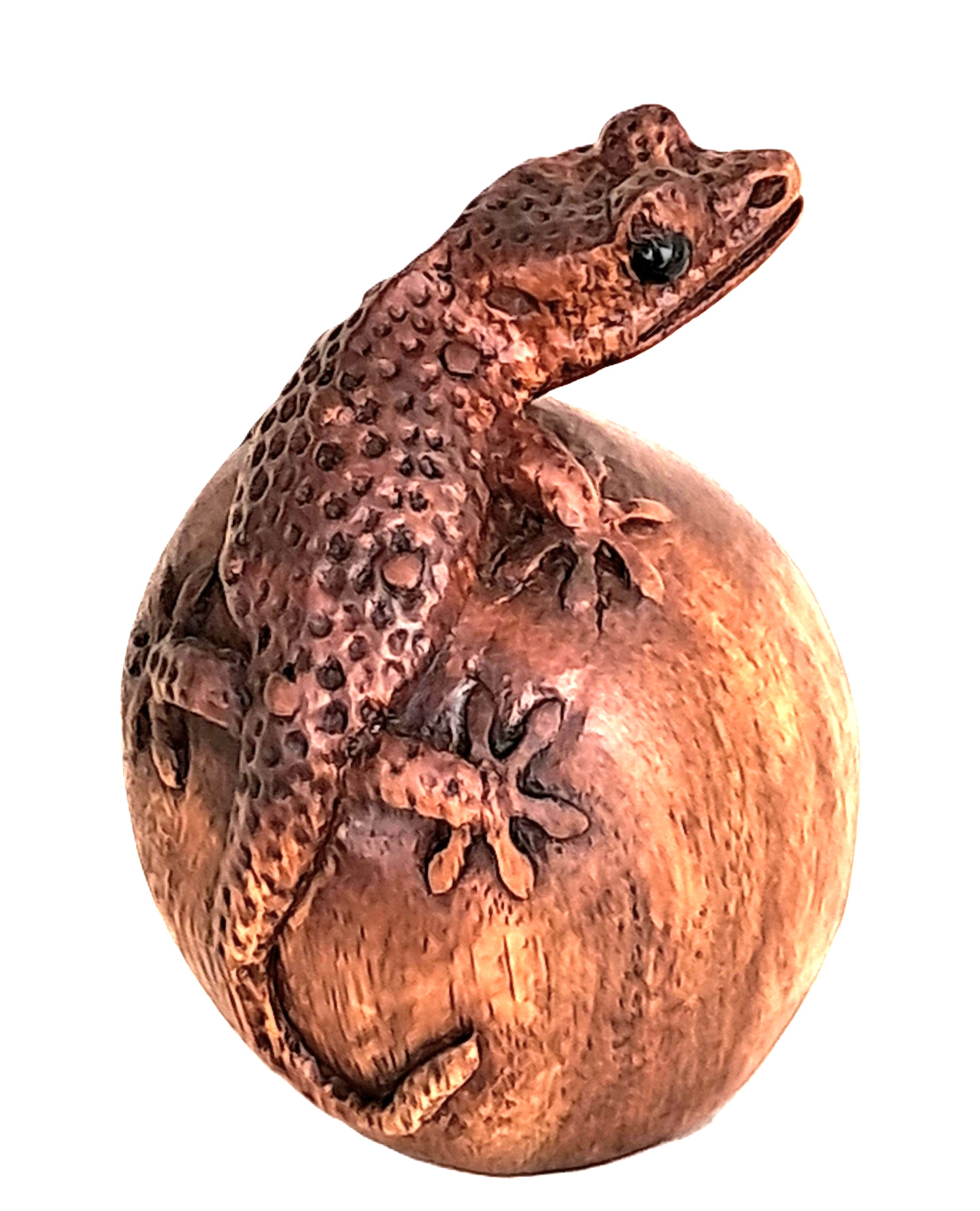 Gecko wood carving.