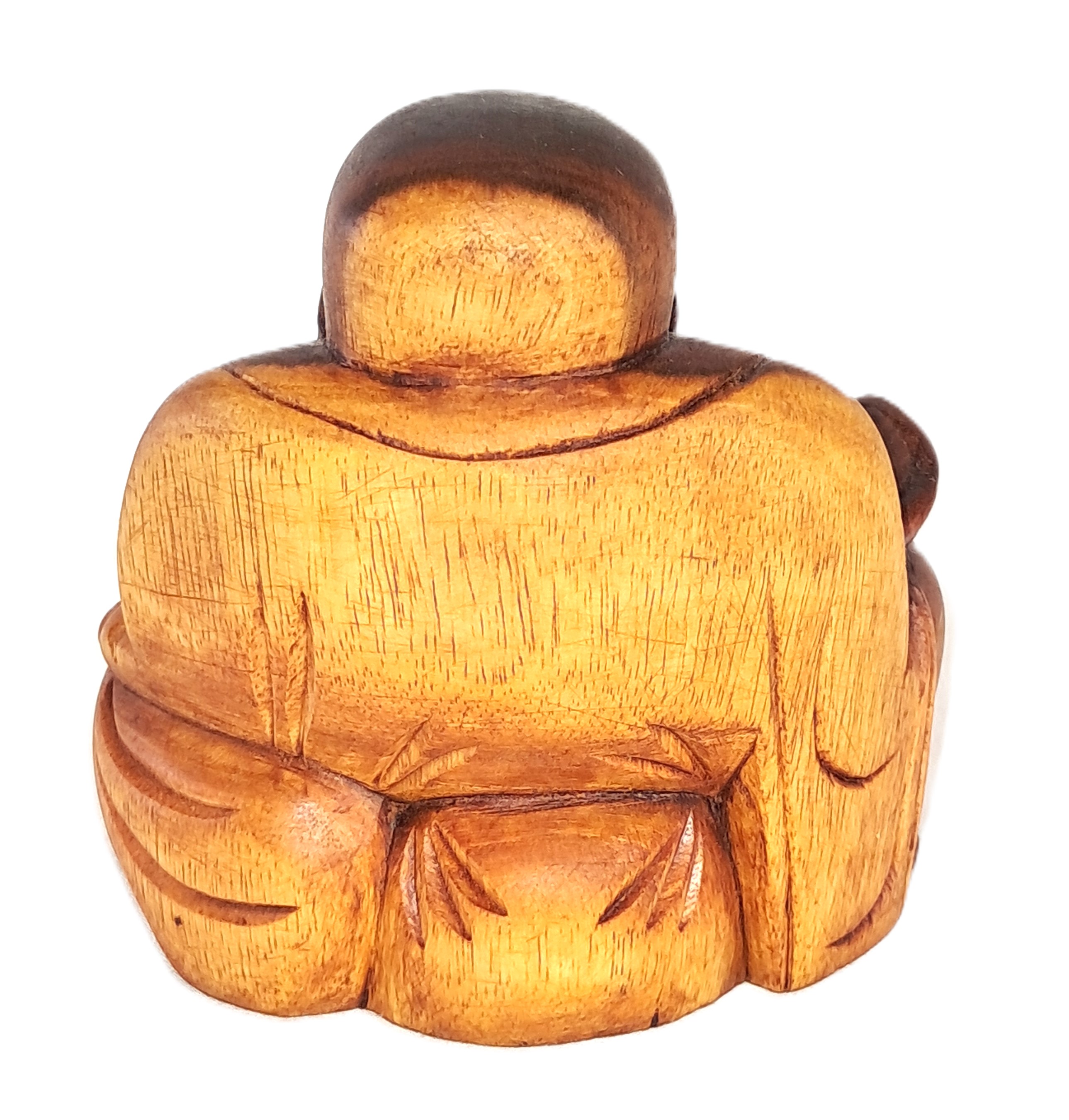 Buddha wood carving (bdHpy4)